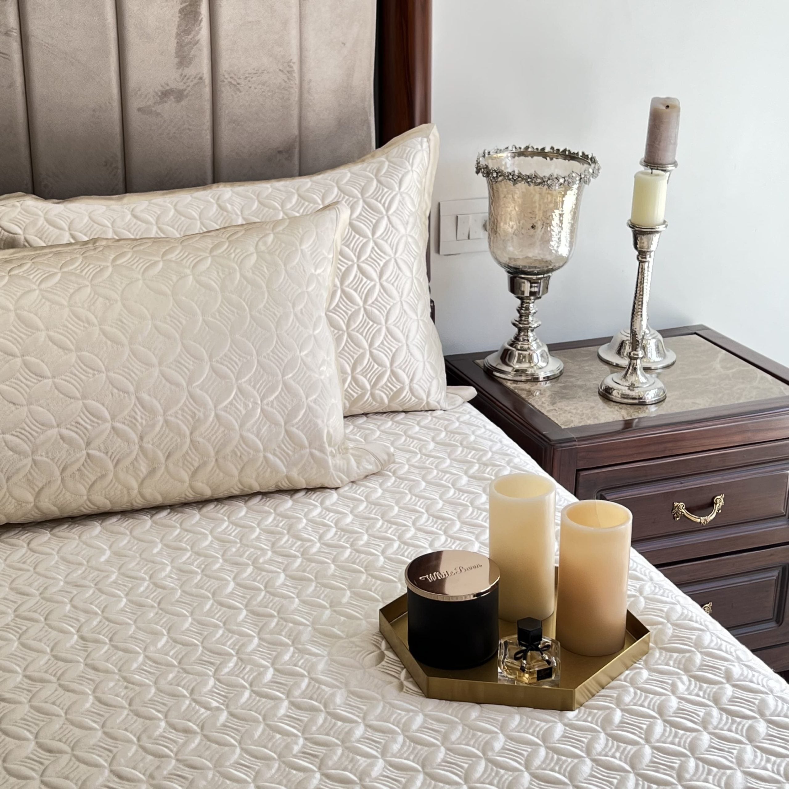 Rosetta Ivory Bedspread