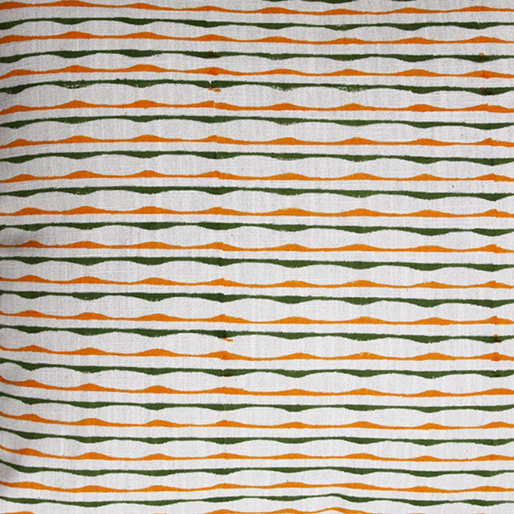 Hand Block Printed Cotton Cushion Cover Ivory Color (16" X 16")…