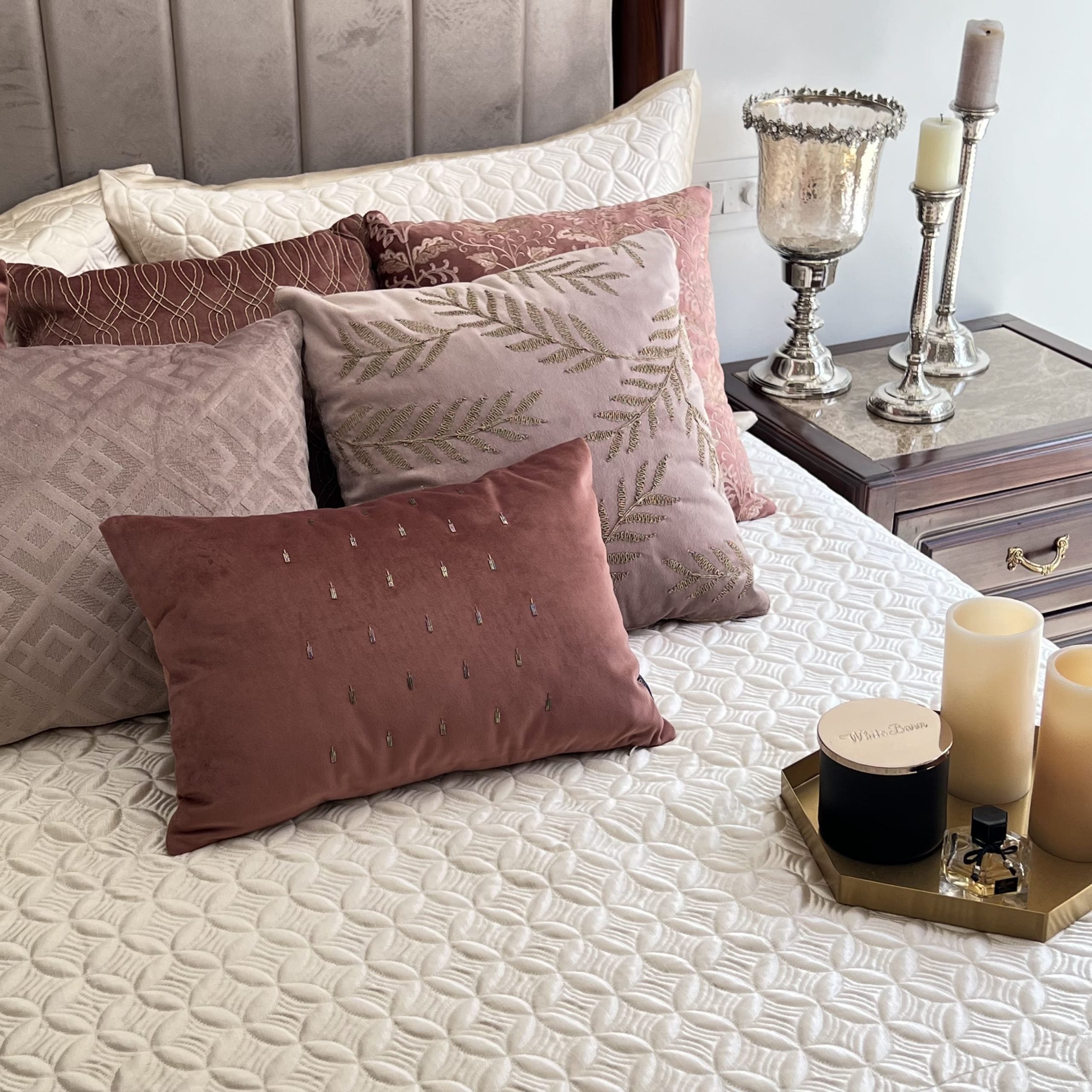 Rosetta Ivory Bedspread