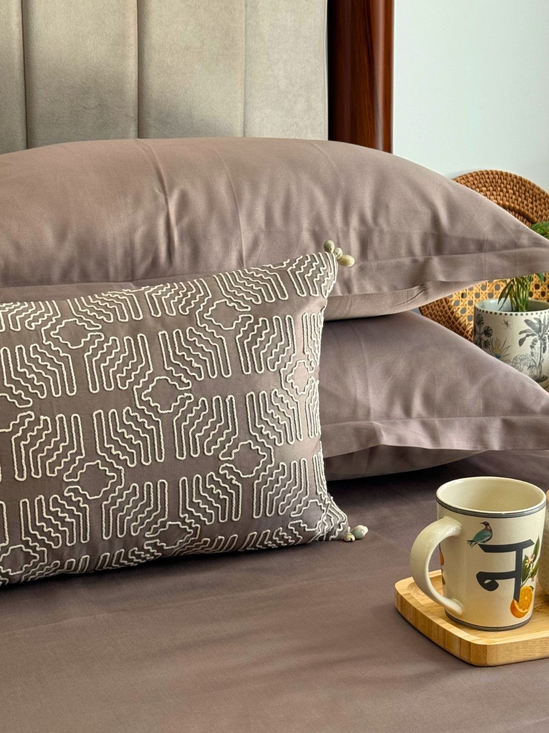 Madrid Taupe Treasure Bedsheet Set