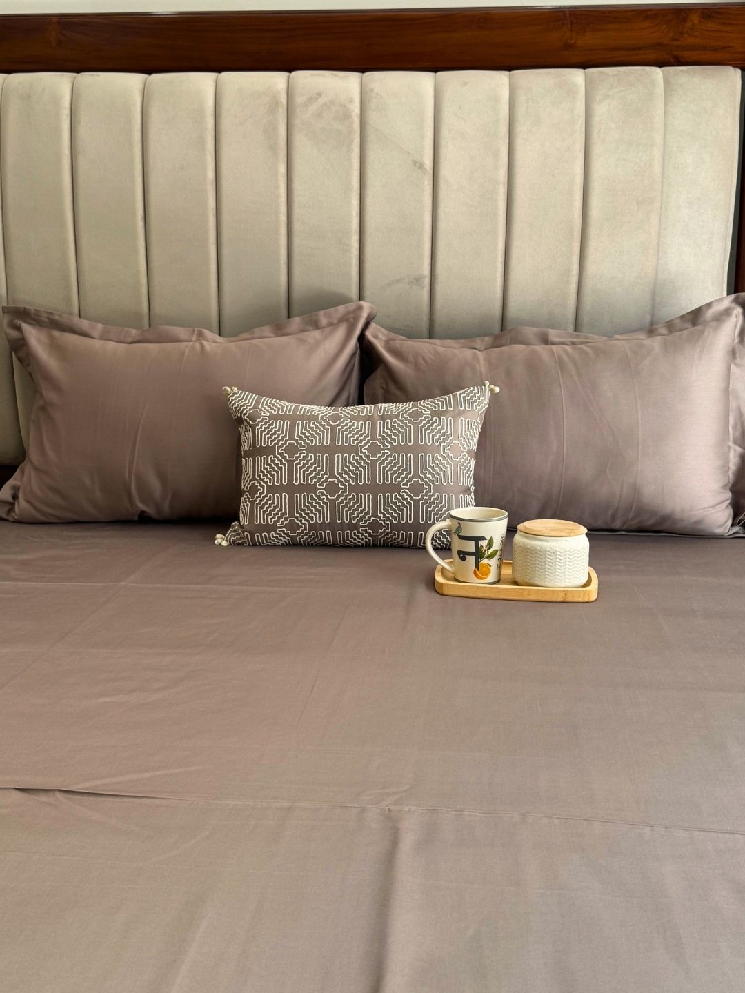 Madrid Taupe Treasure Bedsheet Set