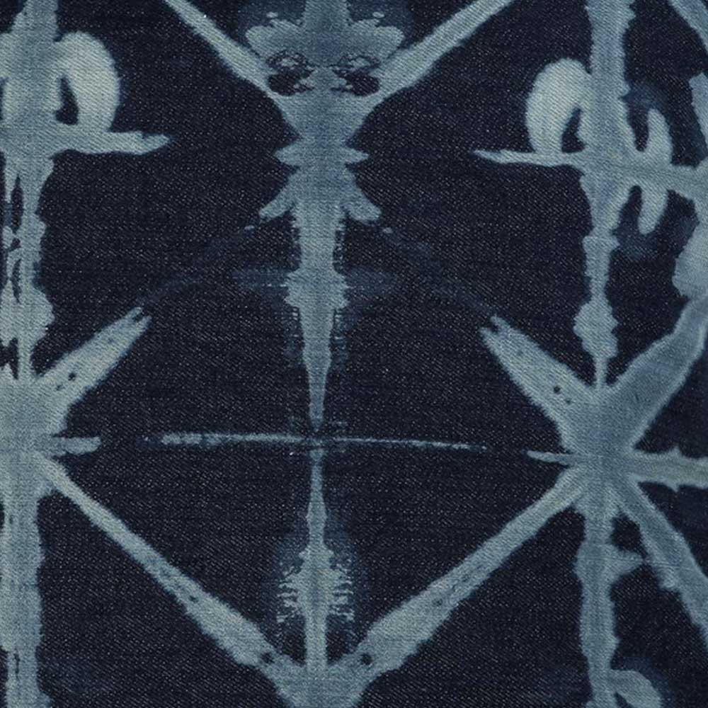 Costa Design Tie & Dye Denim Printed Cushion Cover Car Sofa Chair Dining Room, Bedroom Shibori Pillow Cushion Case 16" X 16"…
