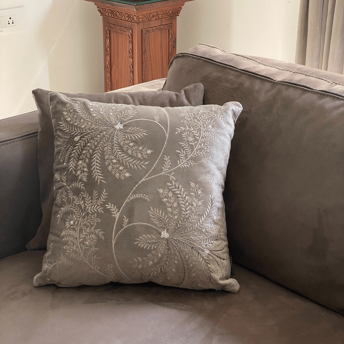 Stellar Dark Grey Velvet Trousseau Set (10 PC Set)