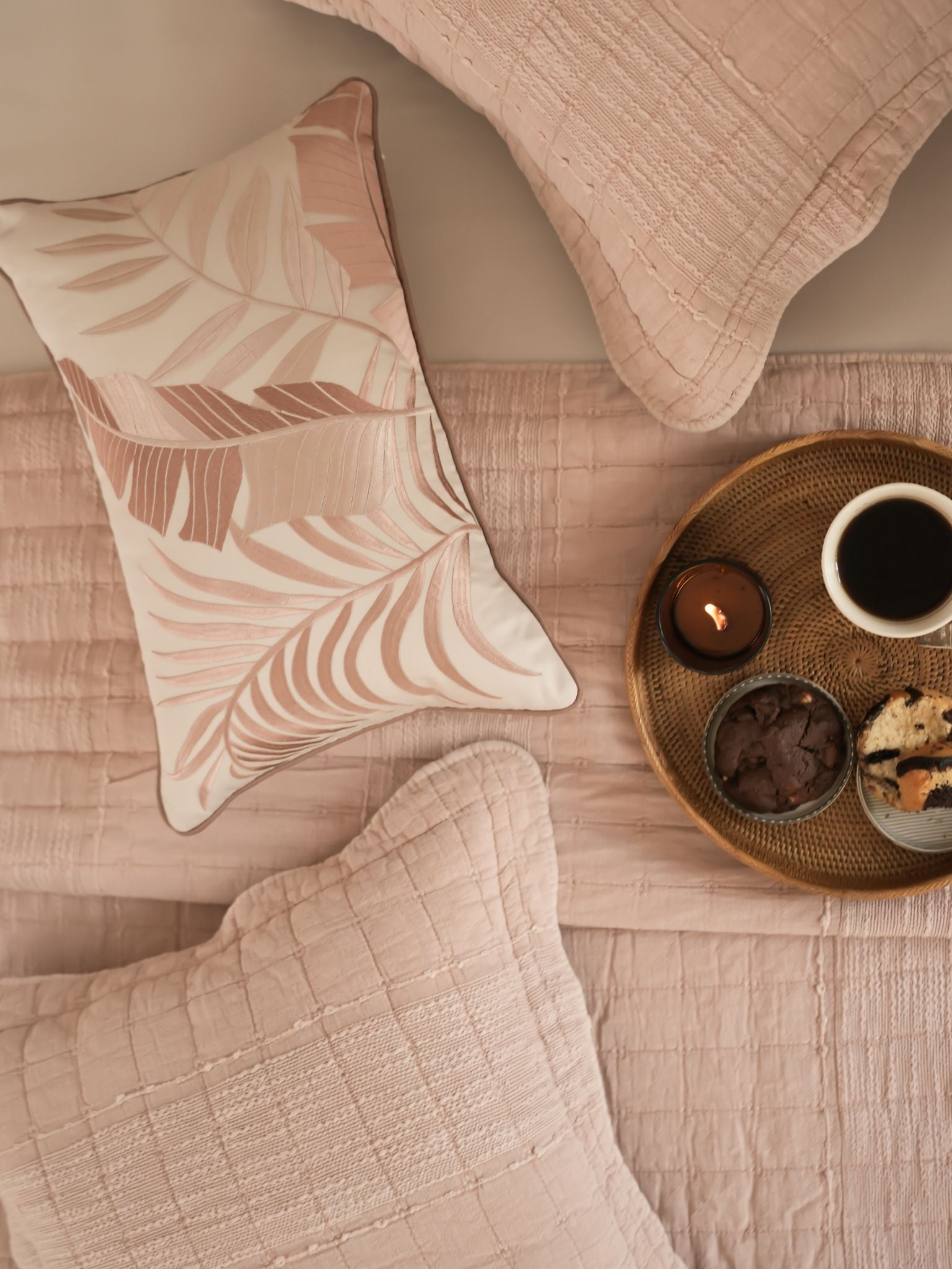 Auraile Buff Cotton Bedding Set (8 PC Set)