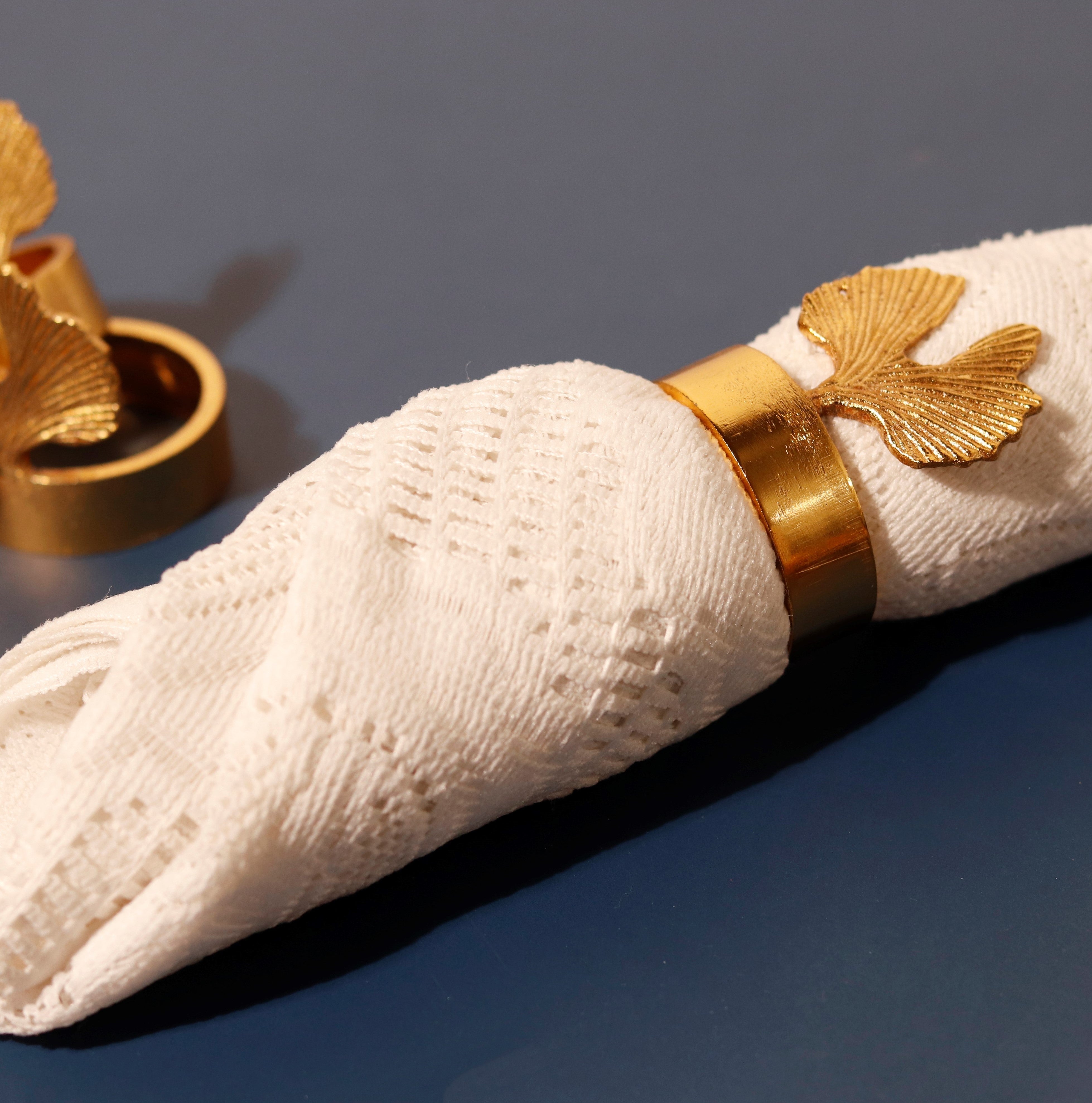 Gold Napkin Rings Set of Six