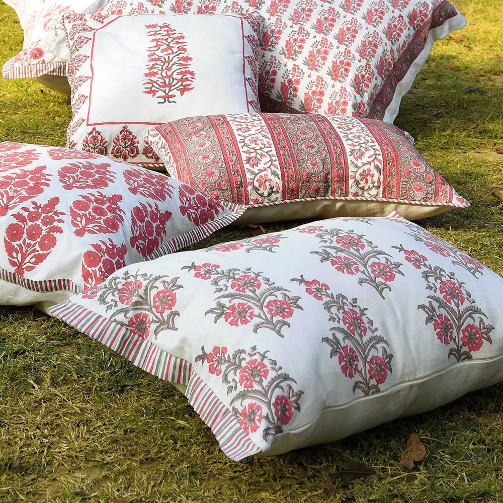 Wooden Block Print Throw Pillow Cushion Cover…