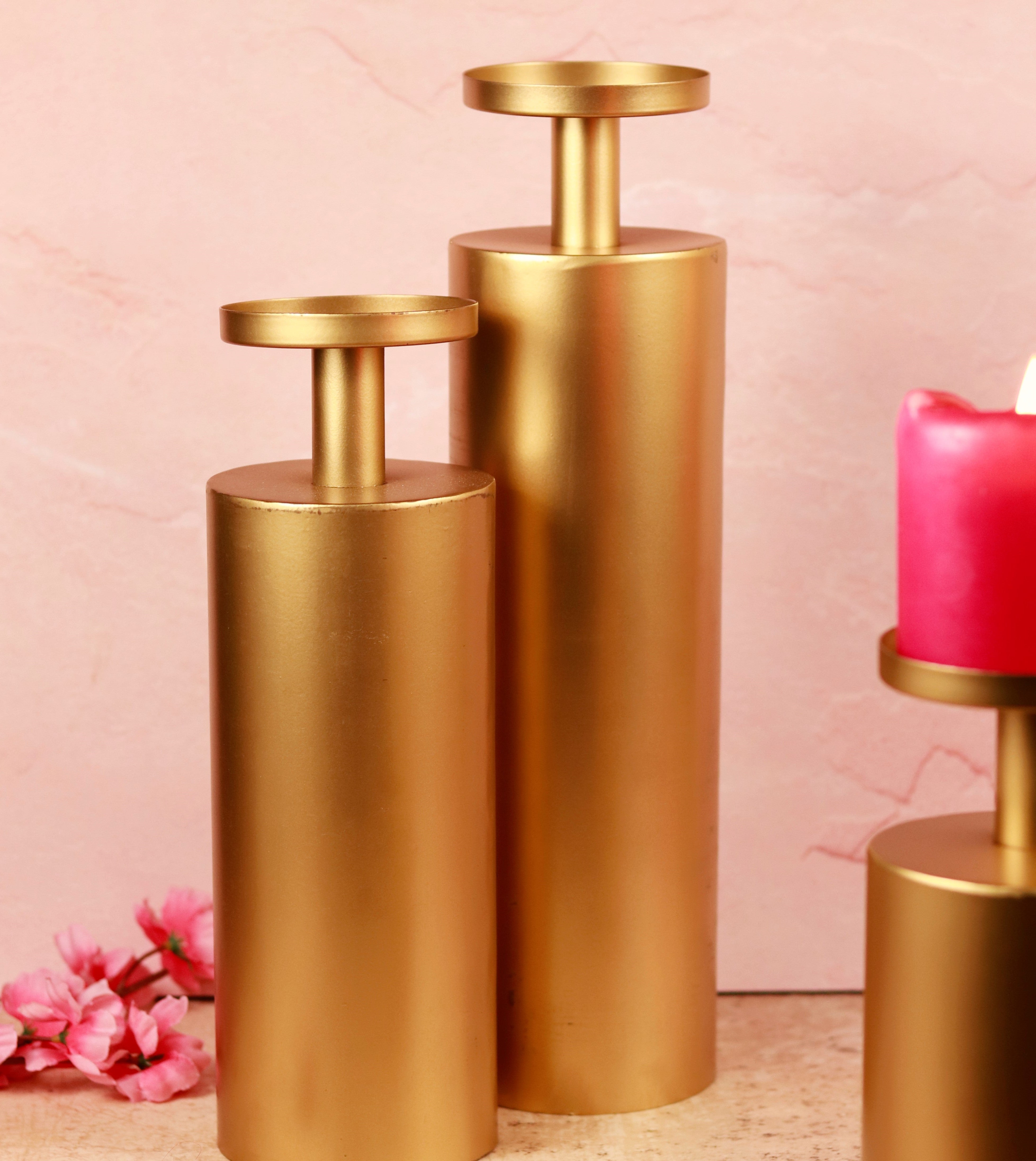 Magnolia Matt Candle Stand (Set of Four)