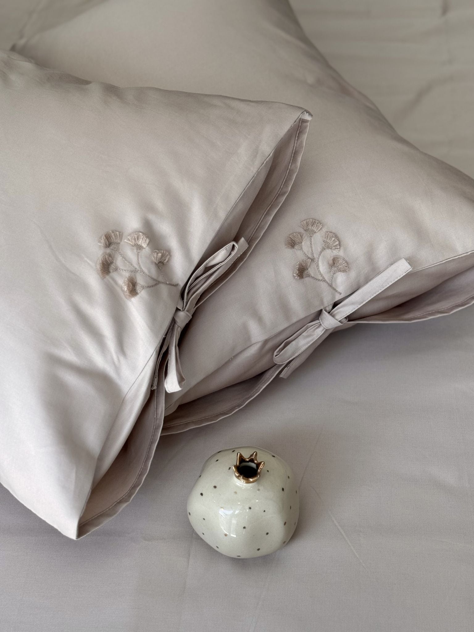 1000TC Botanique Buff Egyptian Cotton Bedsheet Set