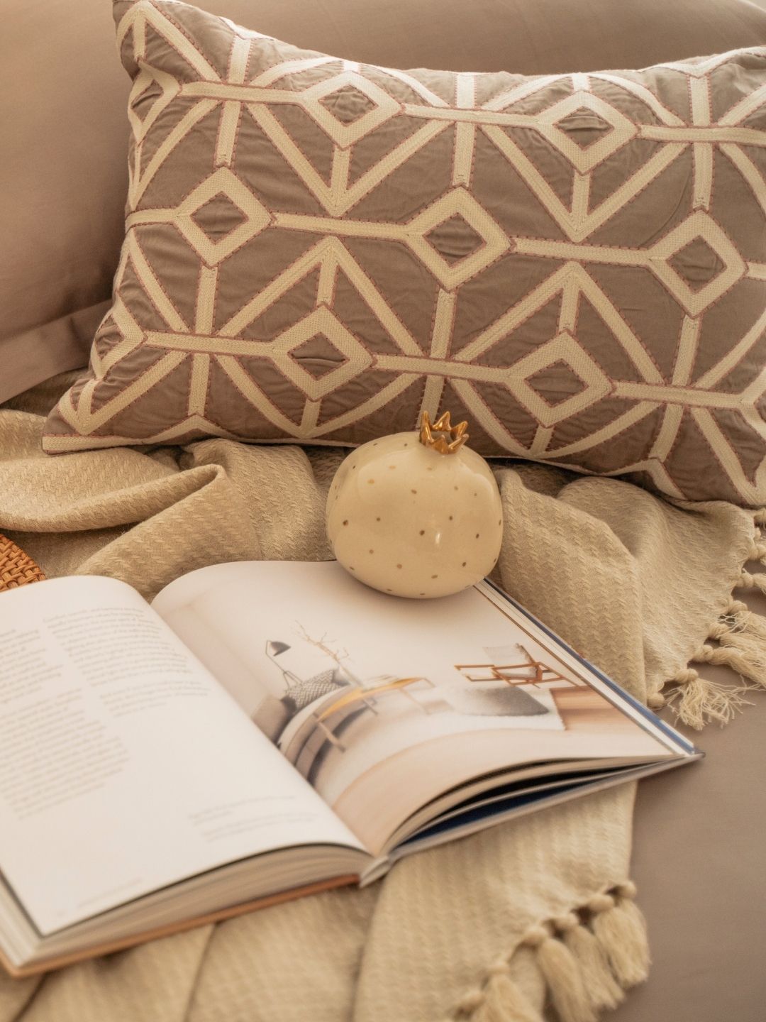 Azure Mocha Treasure Bedsheet Set