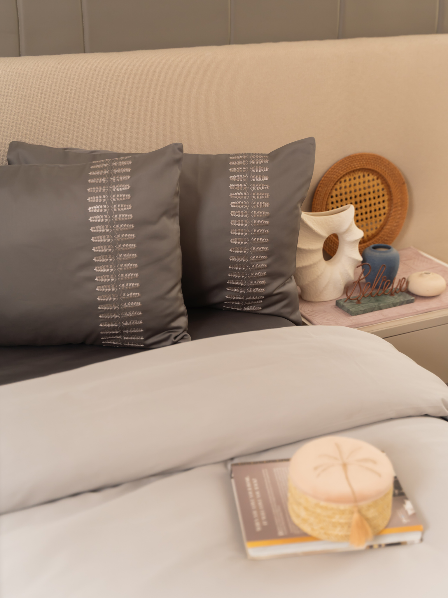 Elise Elephant Grey Sandstone Grey Dreams Duvet Cover