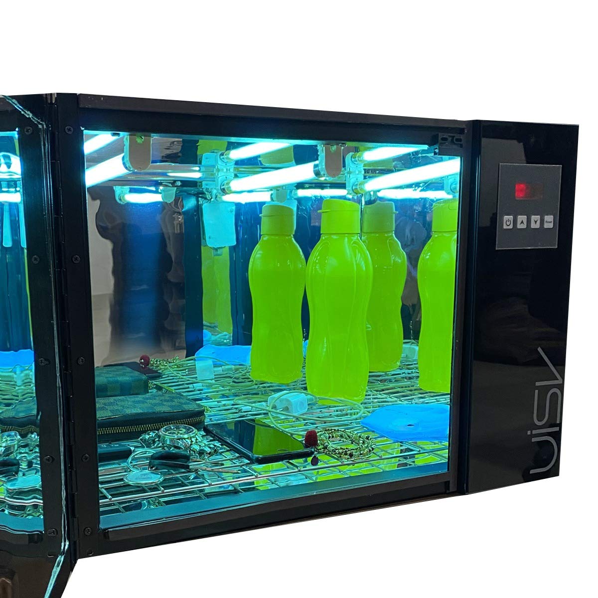 UISV Sanitizer Box Ultra Violet Disinfection | UV Chamber Disinfecting Wallets, Jewels, Mobile, Laptop etc. | 55L Capacity