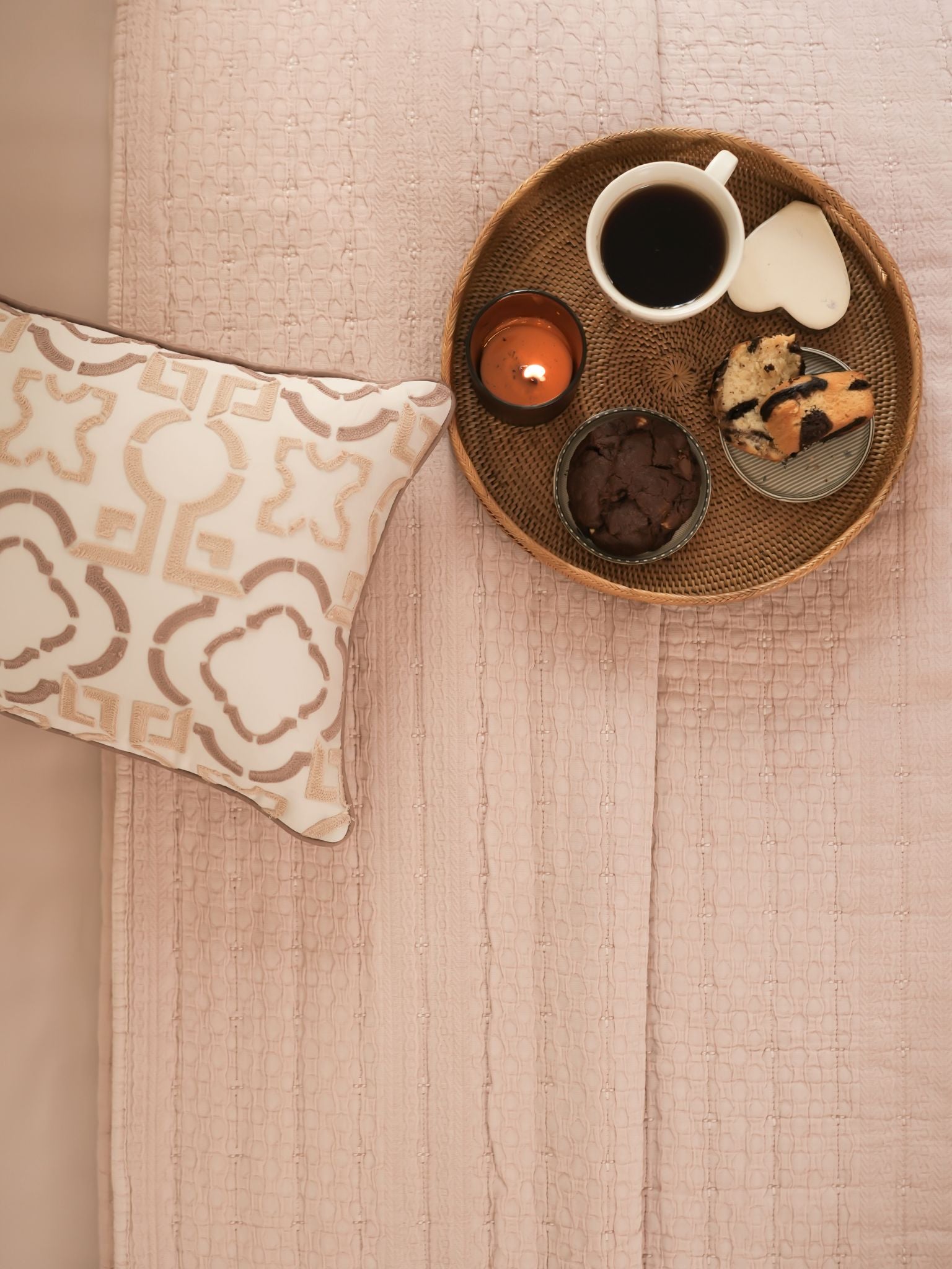 Nuance Buff Cotton Bedding Set (8 PC Set)