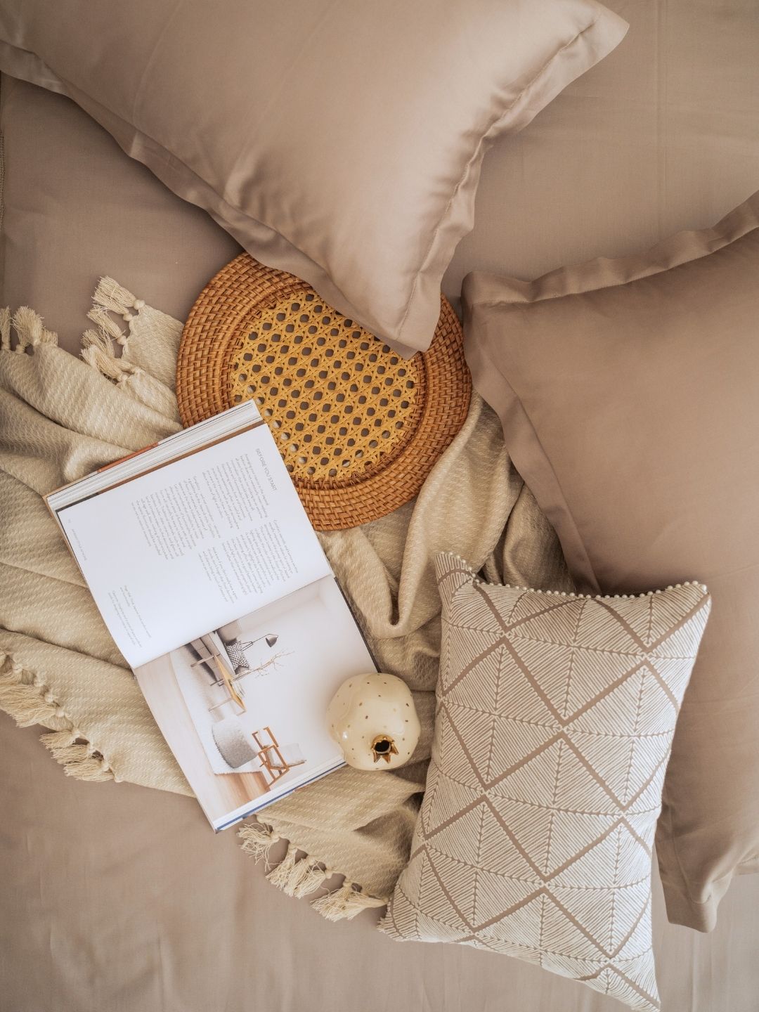 Cascade Mocha Treasure Bedsheet Set