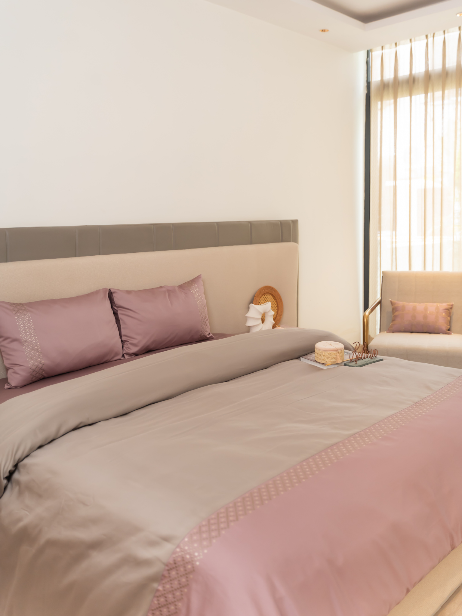 Tessa Old Rose Olive Grey Dreams Duvet Cover