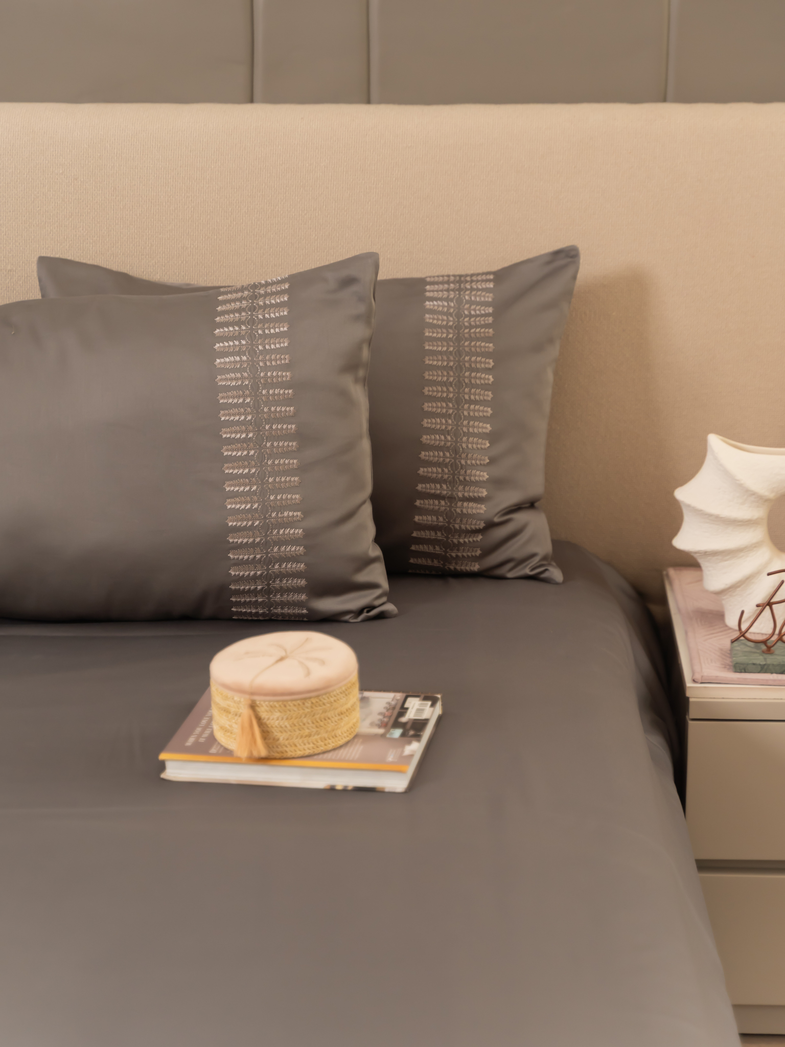 Elise Elephant Grey Sandstone Grey Dreams Duvet Cover Set