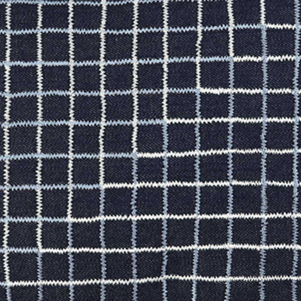 Florida Denim Cushion Cover Embroidered Geometric Denim Sofa Cushion Pillow Case 12" X 18"…