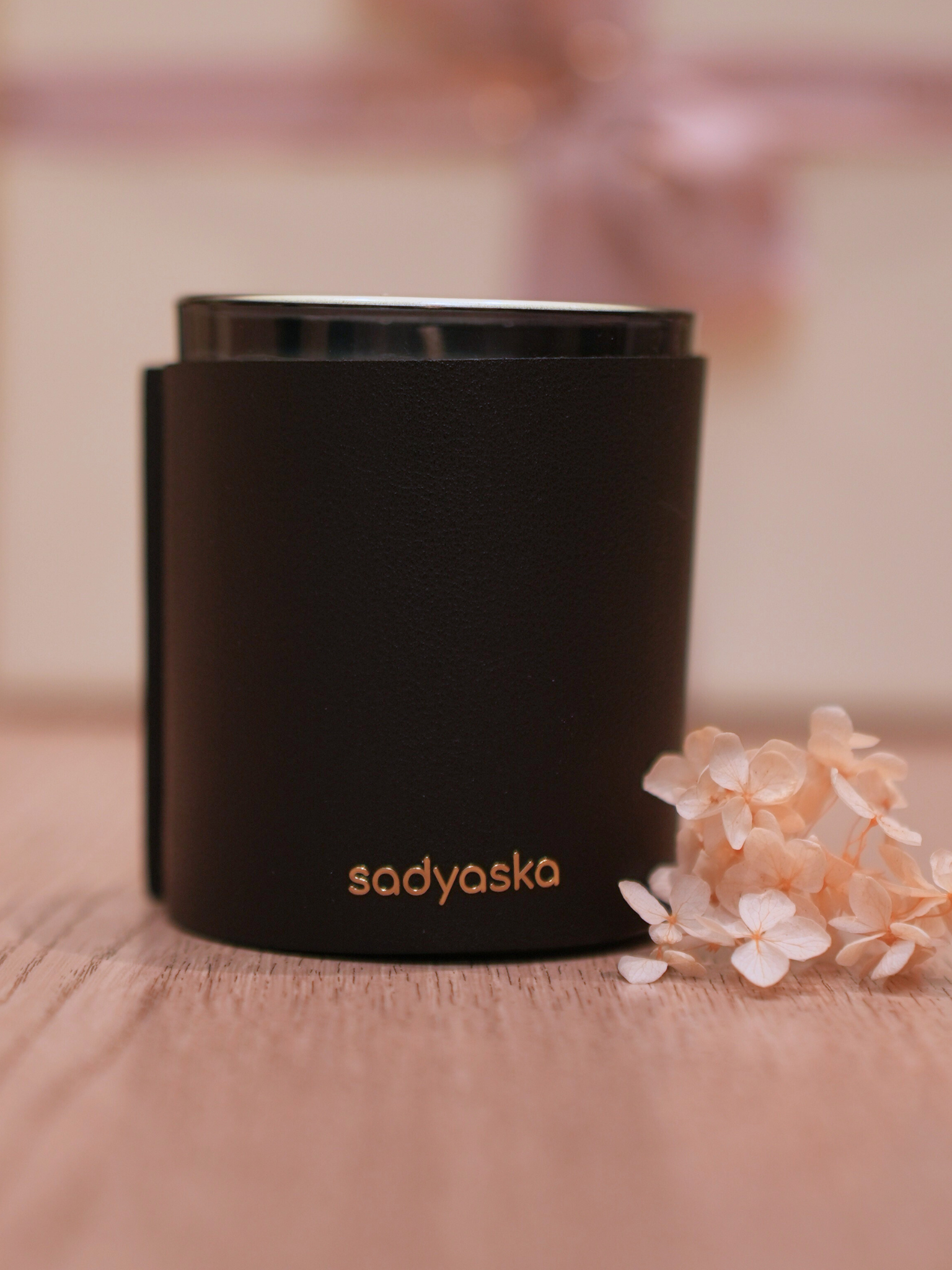 Sadyaska Nordic Pine Scented Candle -Black Leather