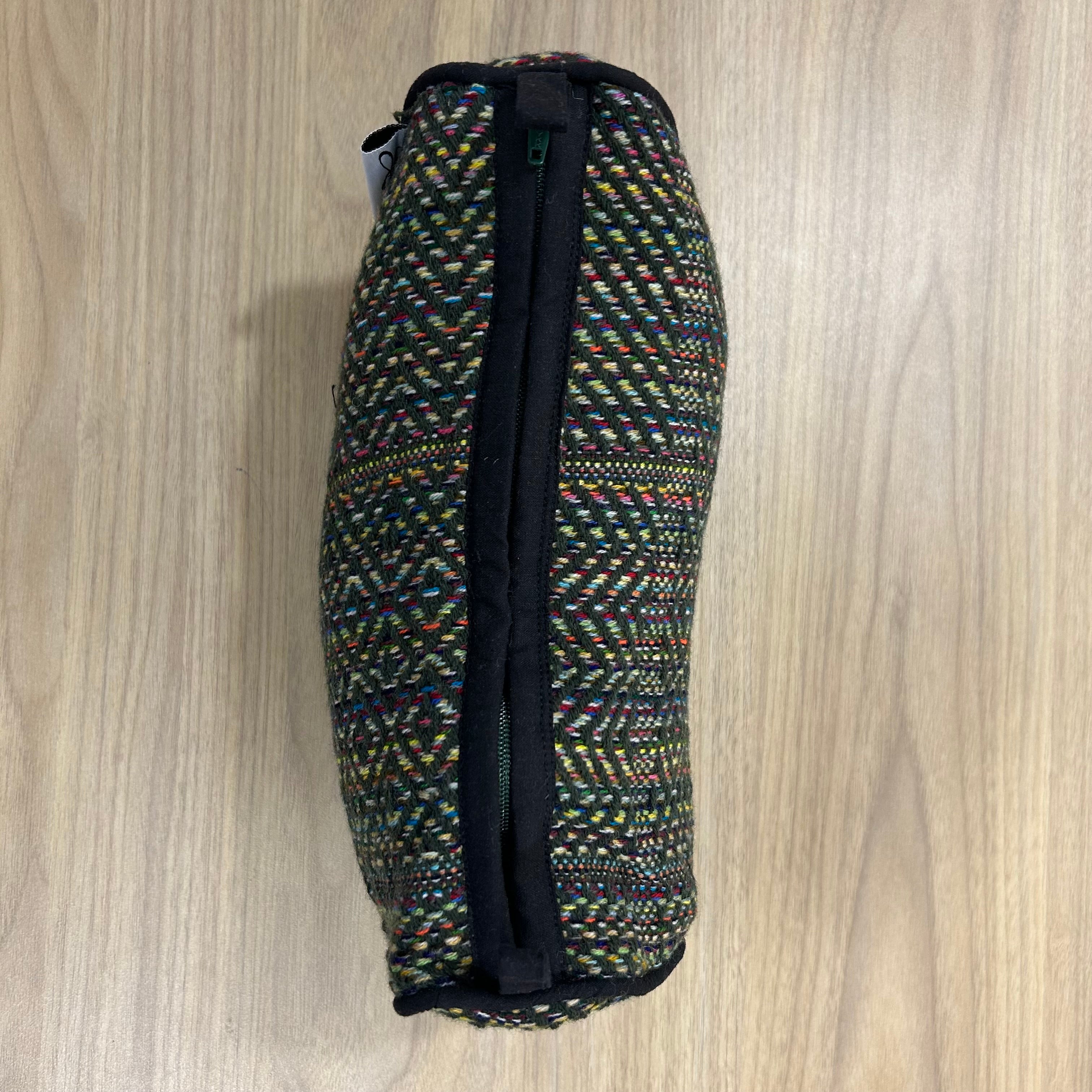 Black Cotton Large Size Woven Wedding Jewelry Pouch / Cosmetic / Make Up Case Multifunction Storage