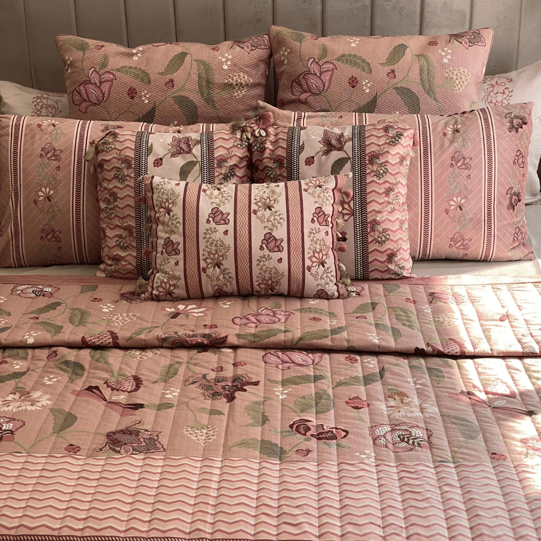 Gulzar Blush Trousseau Set (15 PC Set)
