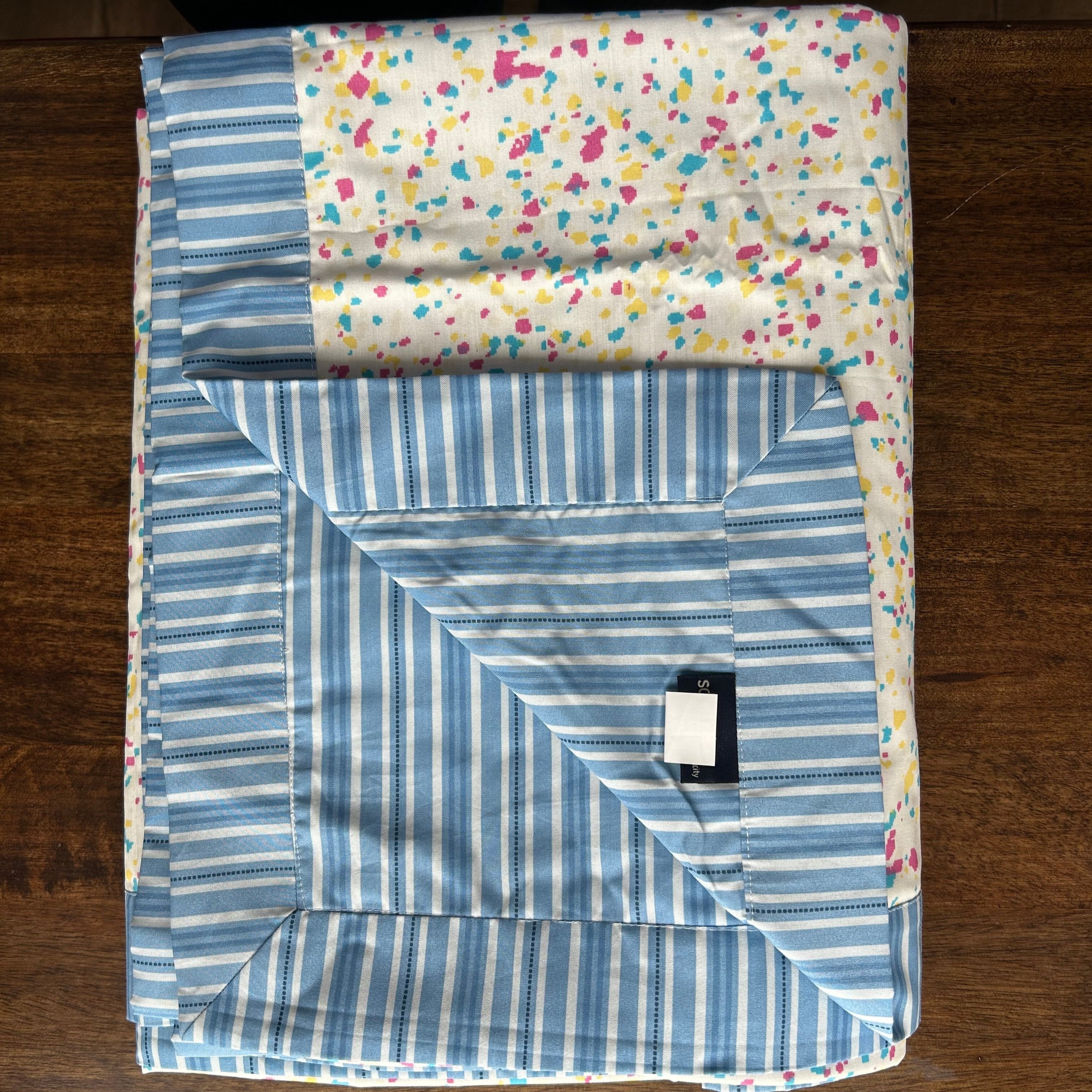 Single Bed Multi Color Printed Premium Pure Cotton Reversible Dohar