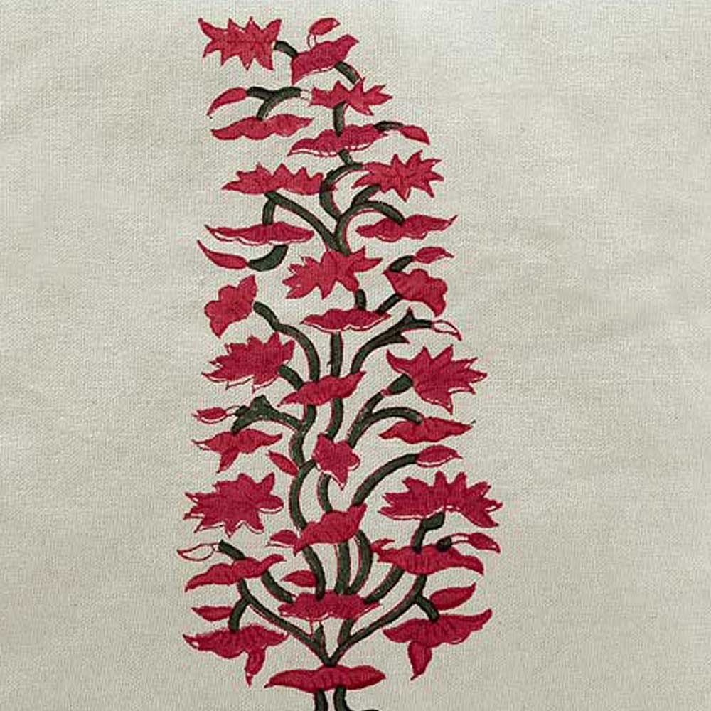 Ruh Hand Block Printed Ethnic Cushion Cover…