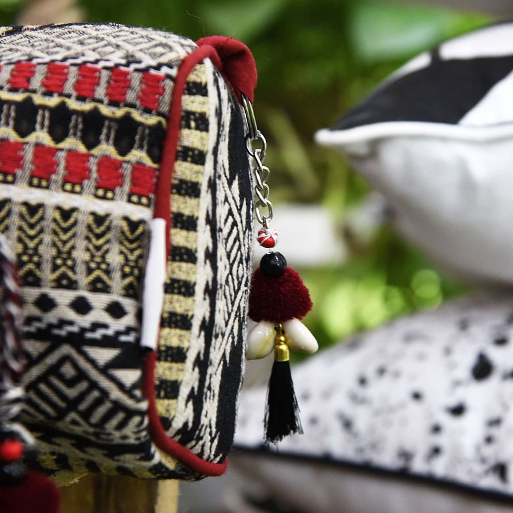 Folk Geo Woven Pouch(Set of 3)