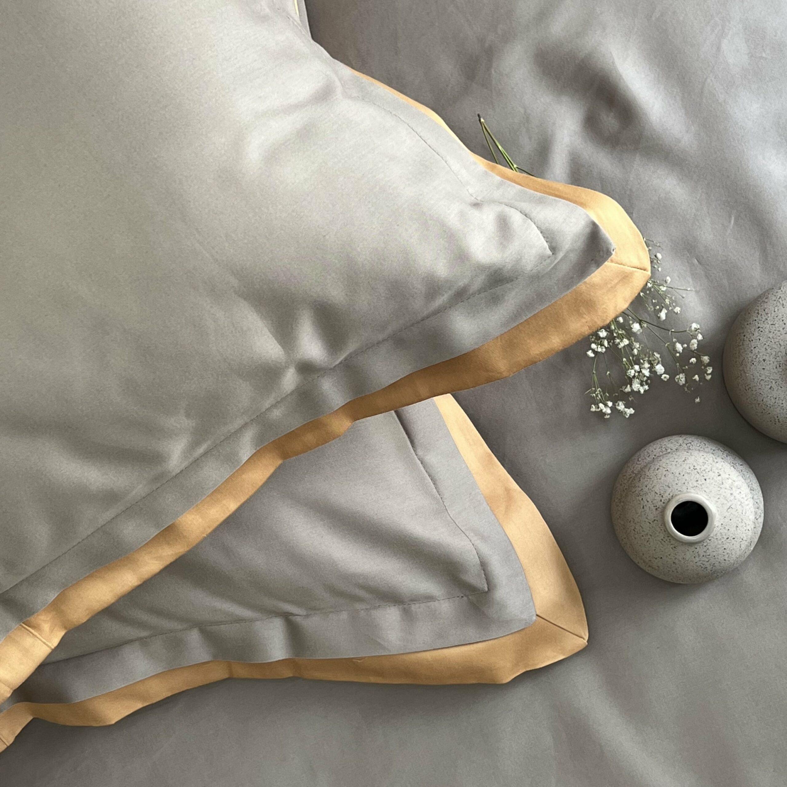 Mocha Honey Mustard Duplex Pillow Covers (Set of 2)