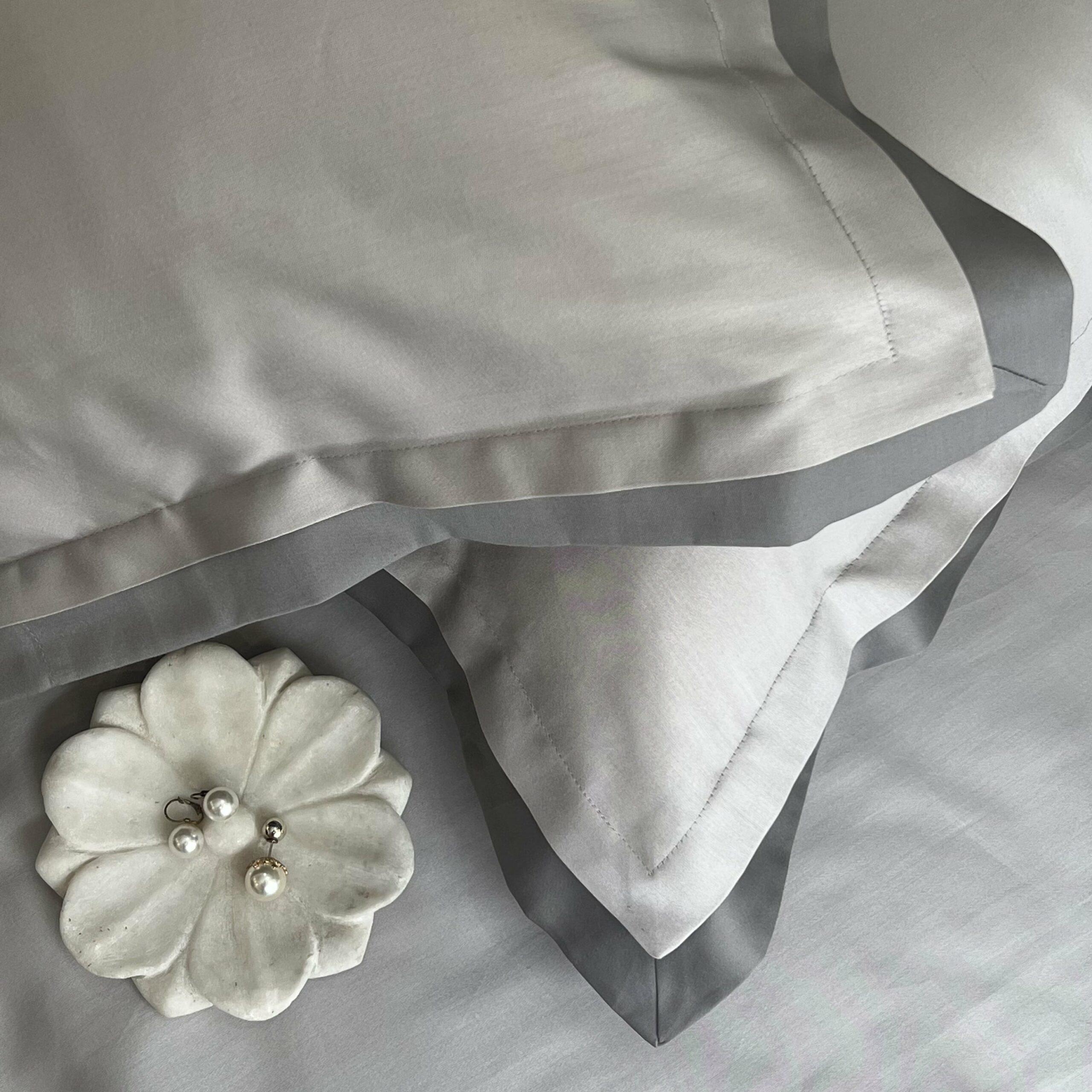 Pearl Grey Slate Duplex Pillow Covers (Set of 2)