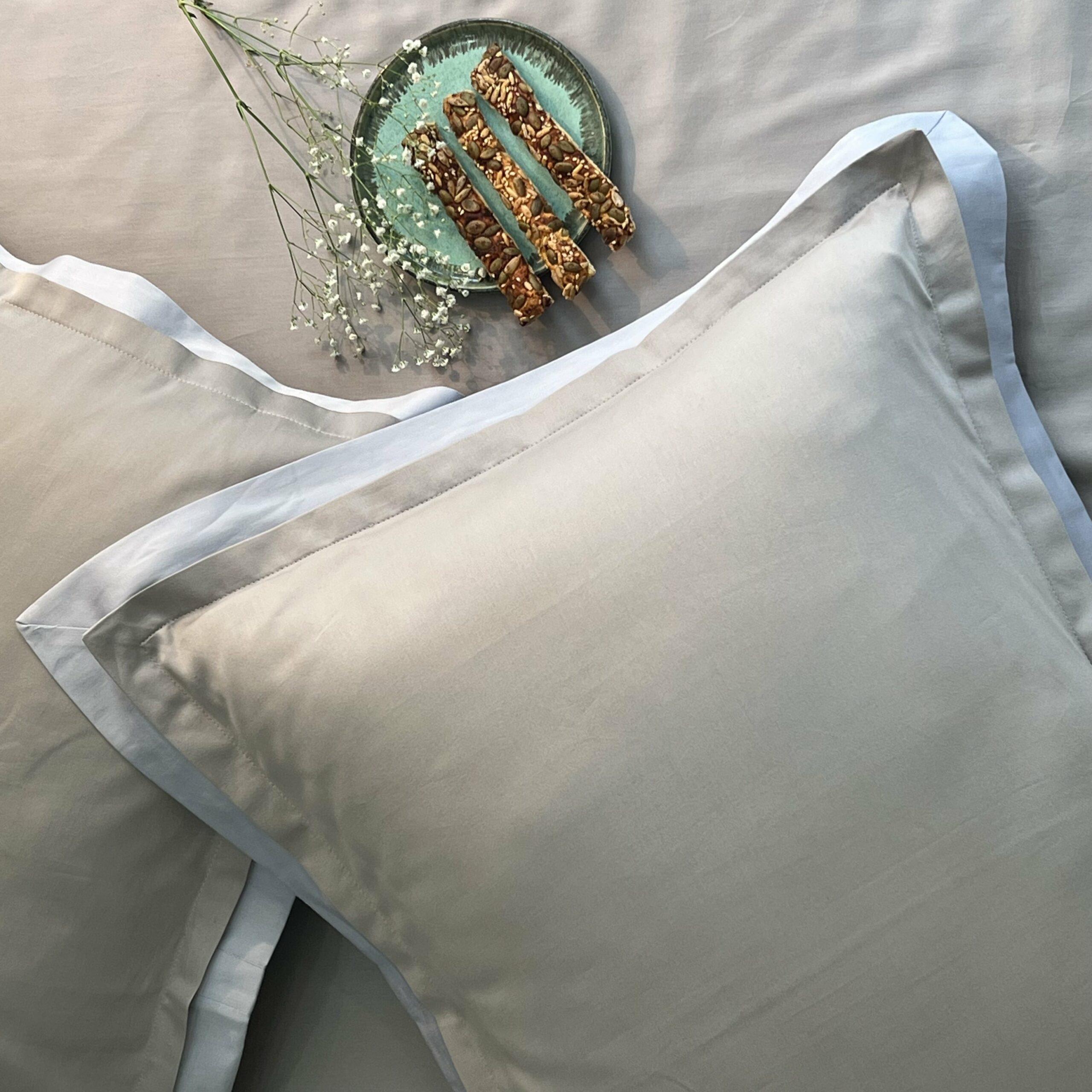 Silver Smoke Blue Duplex Bedsheet