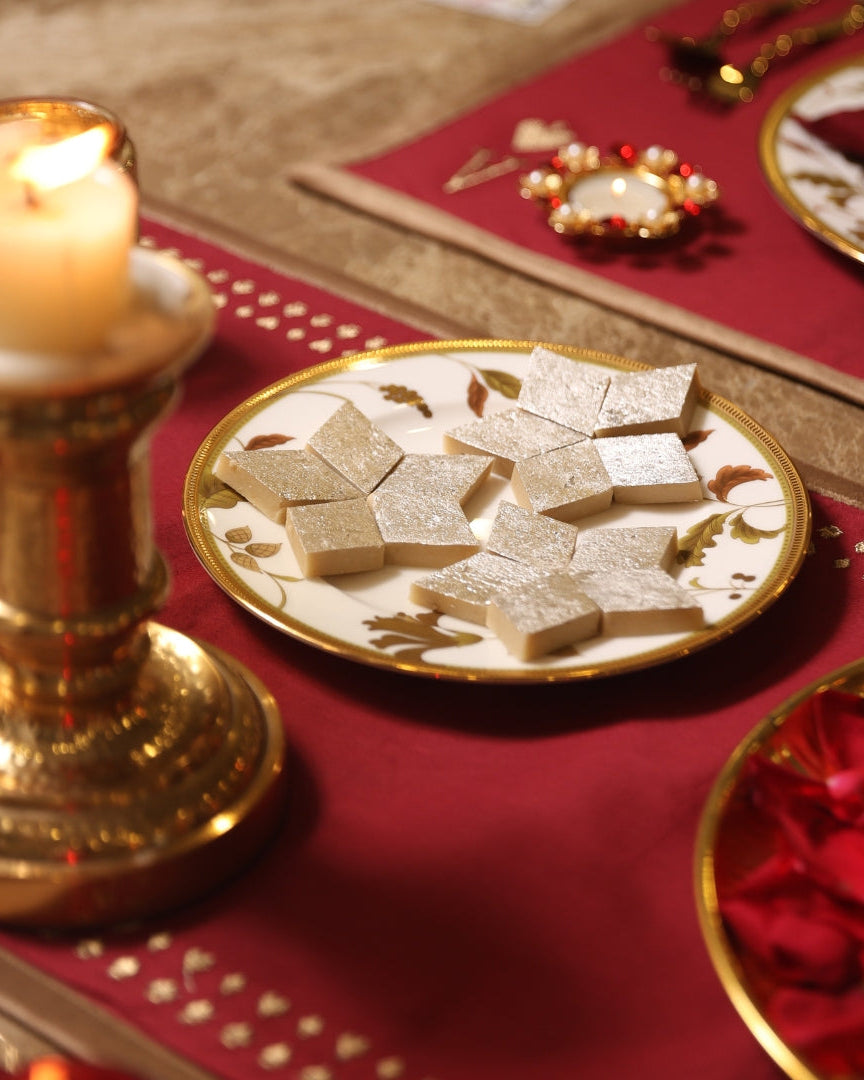 Deal and Dine Embroidered Table Runner