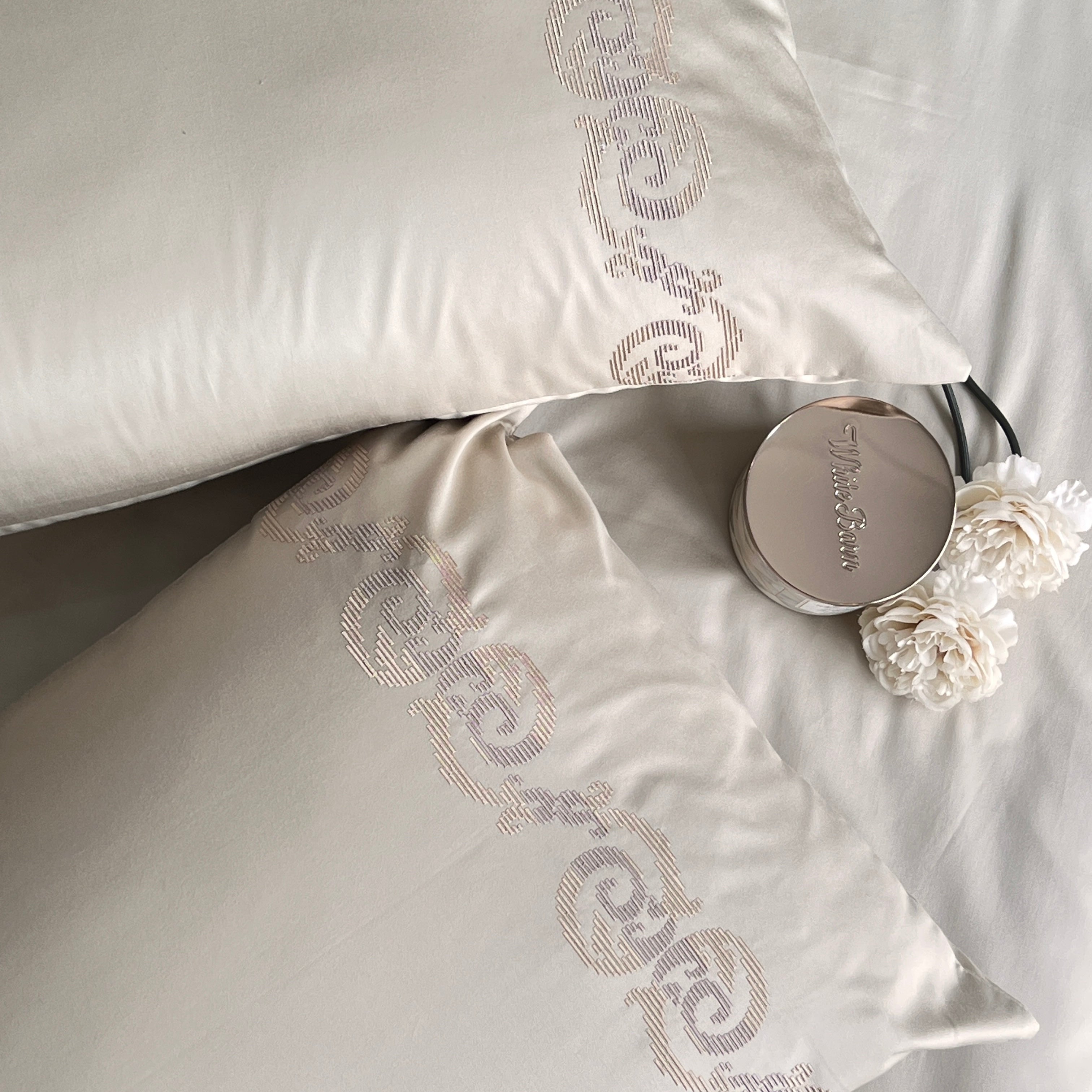 600TC Cotton Diana Beige Beyond Bedsheet Set
