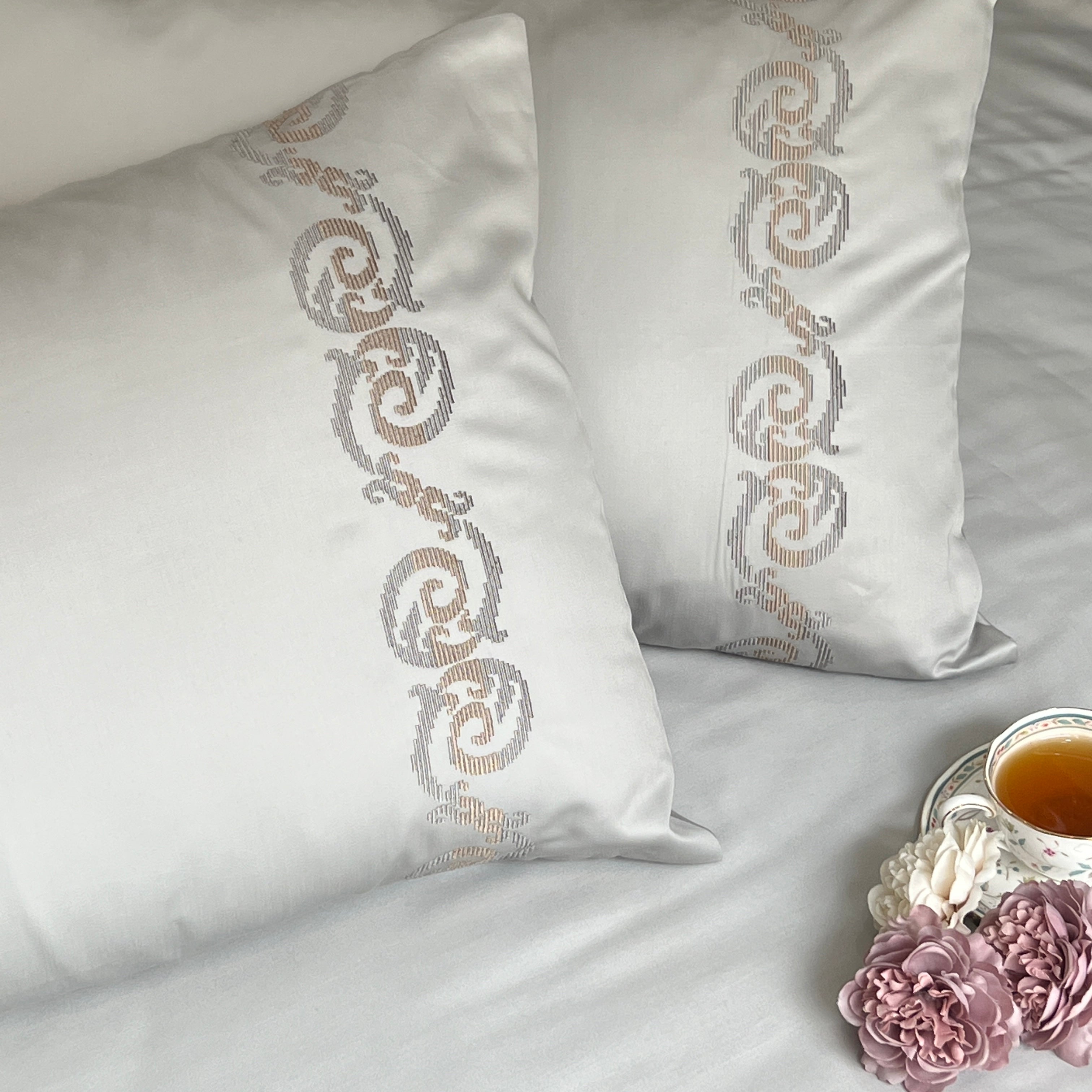 600TC Cotton Diana Platinum Beyond Bedsheet Set