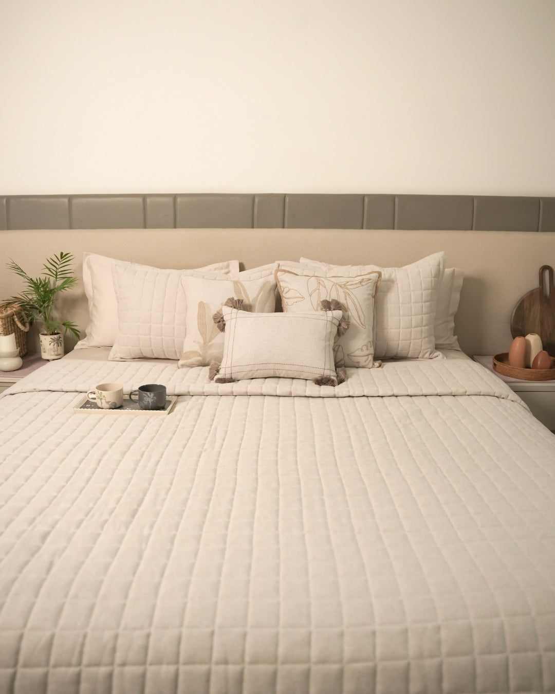 Elan Beige Bedding Set (11 PC Set)
