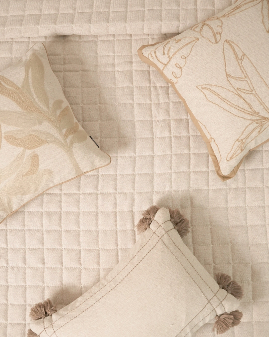 Elan Beige Bedding Set (11 PC Set)