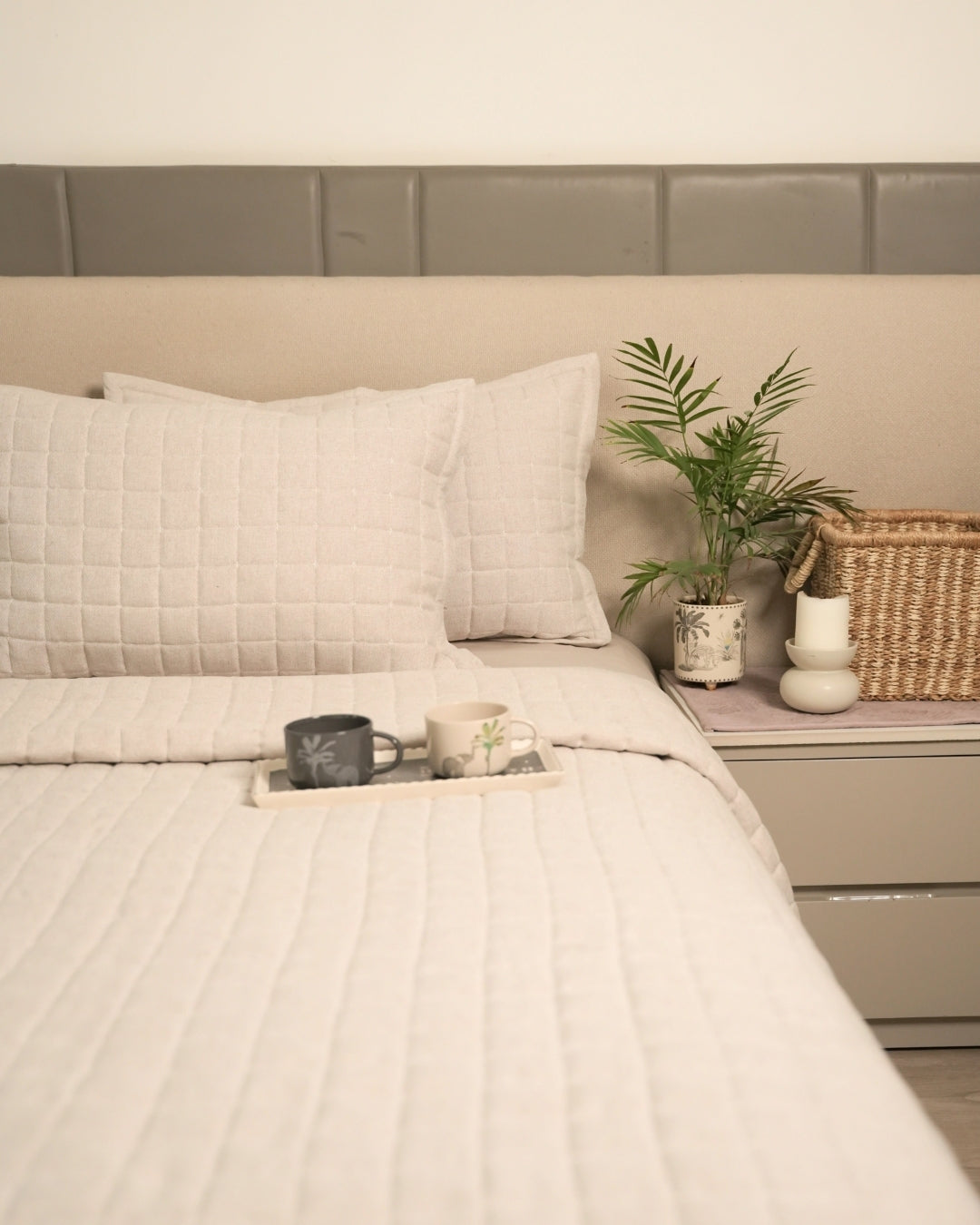 Elan Beige Bedding Set (11 PC Set)