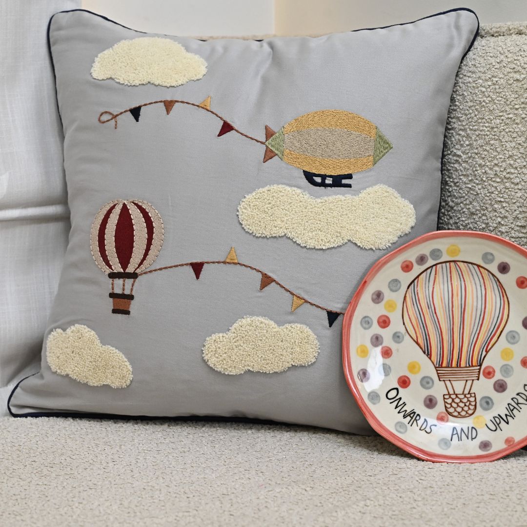 The Little Explorer Navy and Dark Grey Kids Bedding Set (10 PC Set)