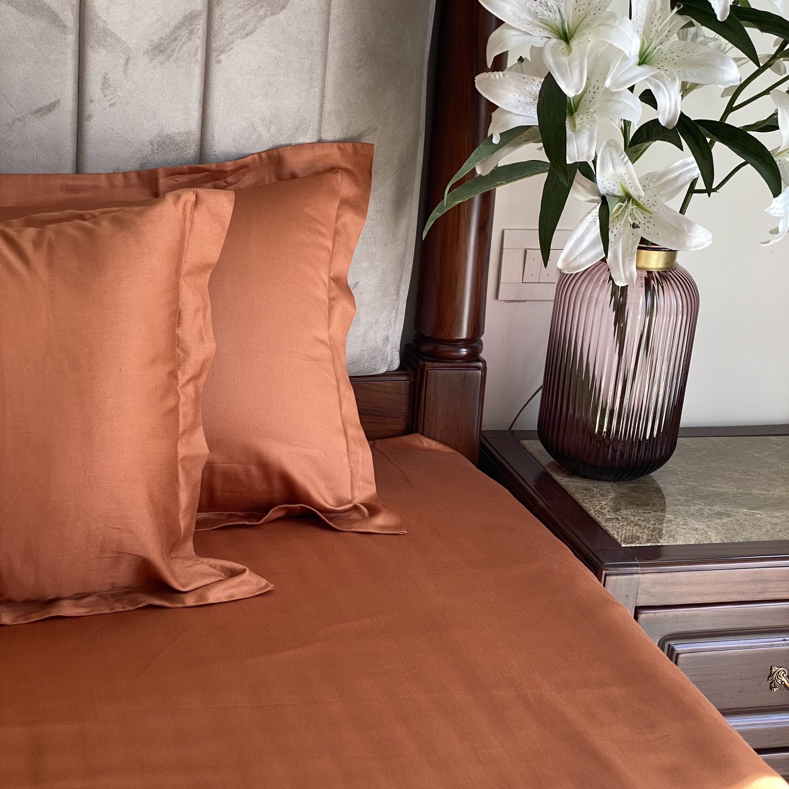 Luxe Rust Bedsheet