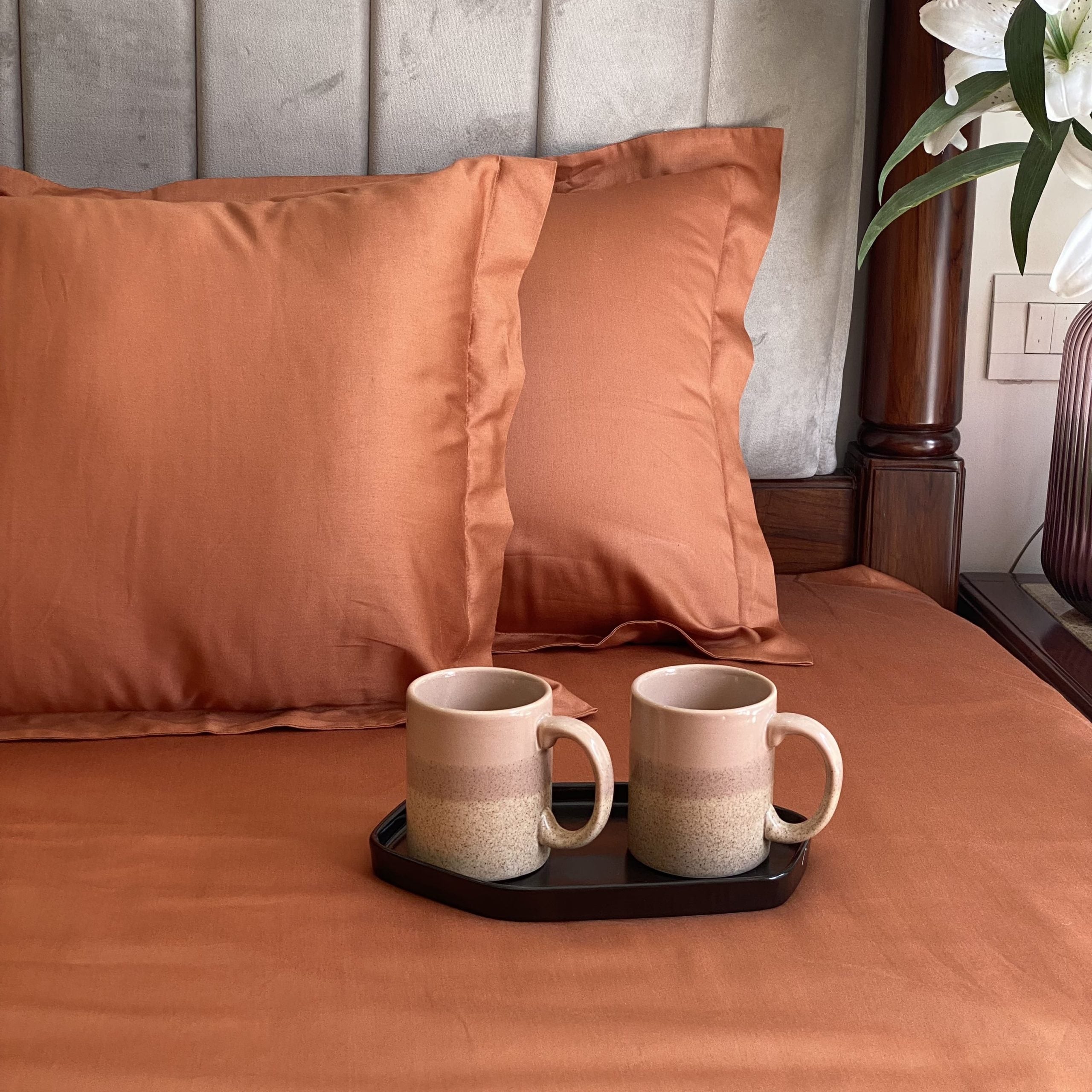 Luxe Rust Bedsheet