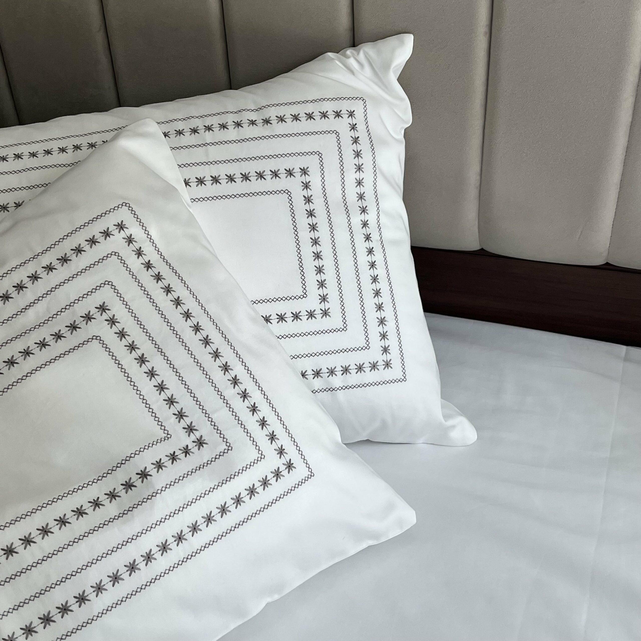 Minisol White Pillow Covers (Set of 2)