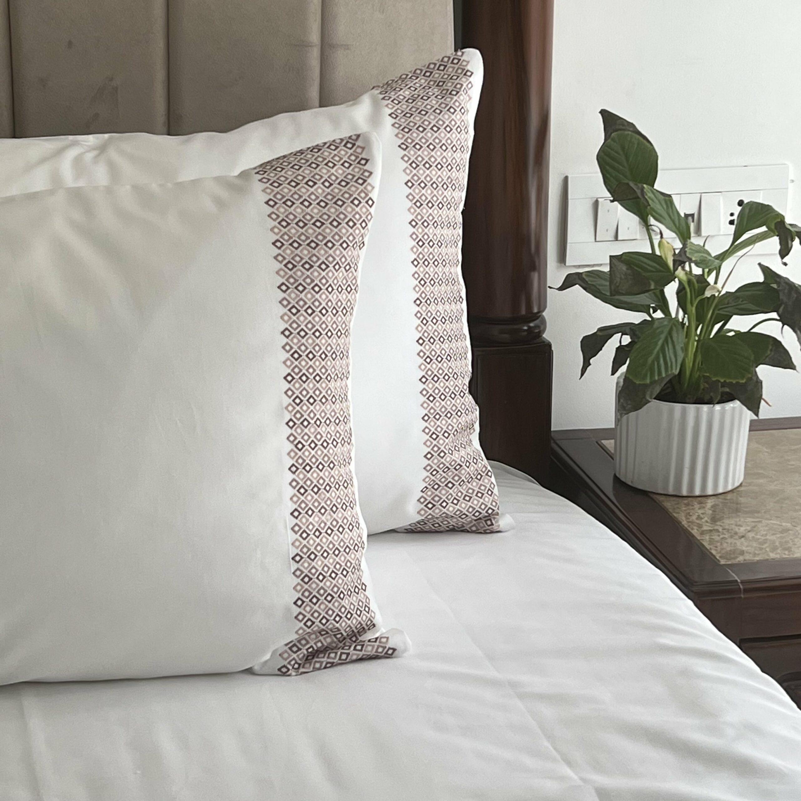 Glory White Pillow Covers (Set of 2)
