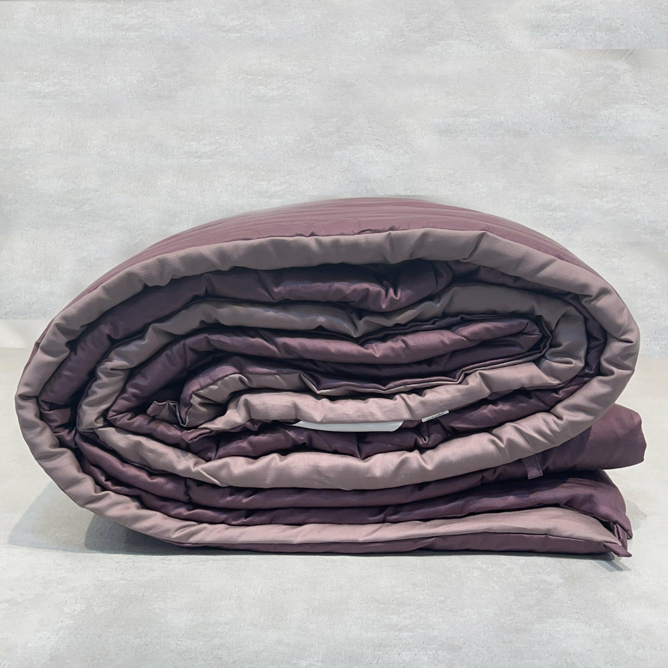 Old Rose and Mauve 300TC Cotton Reversible Downfill Quilt