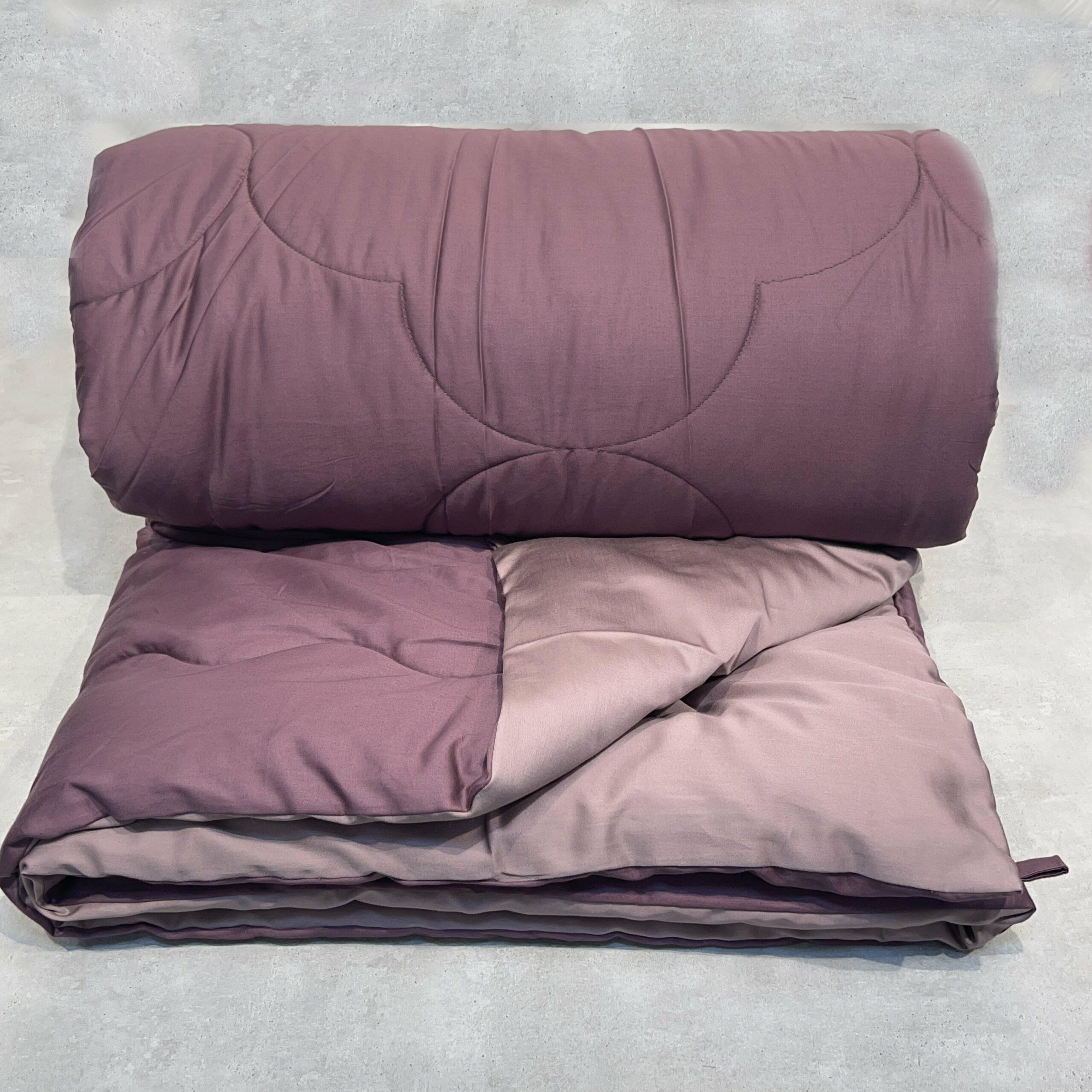 Old Rose and Mauve 300TC Cotton Reversible Downfill Quilt