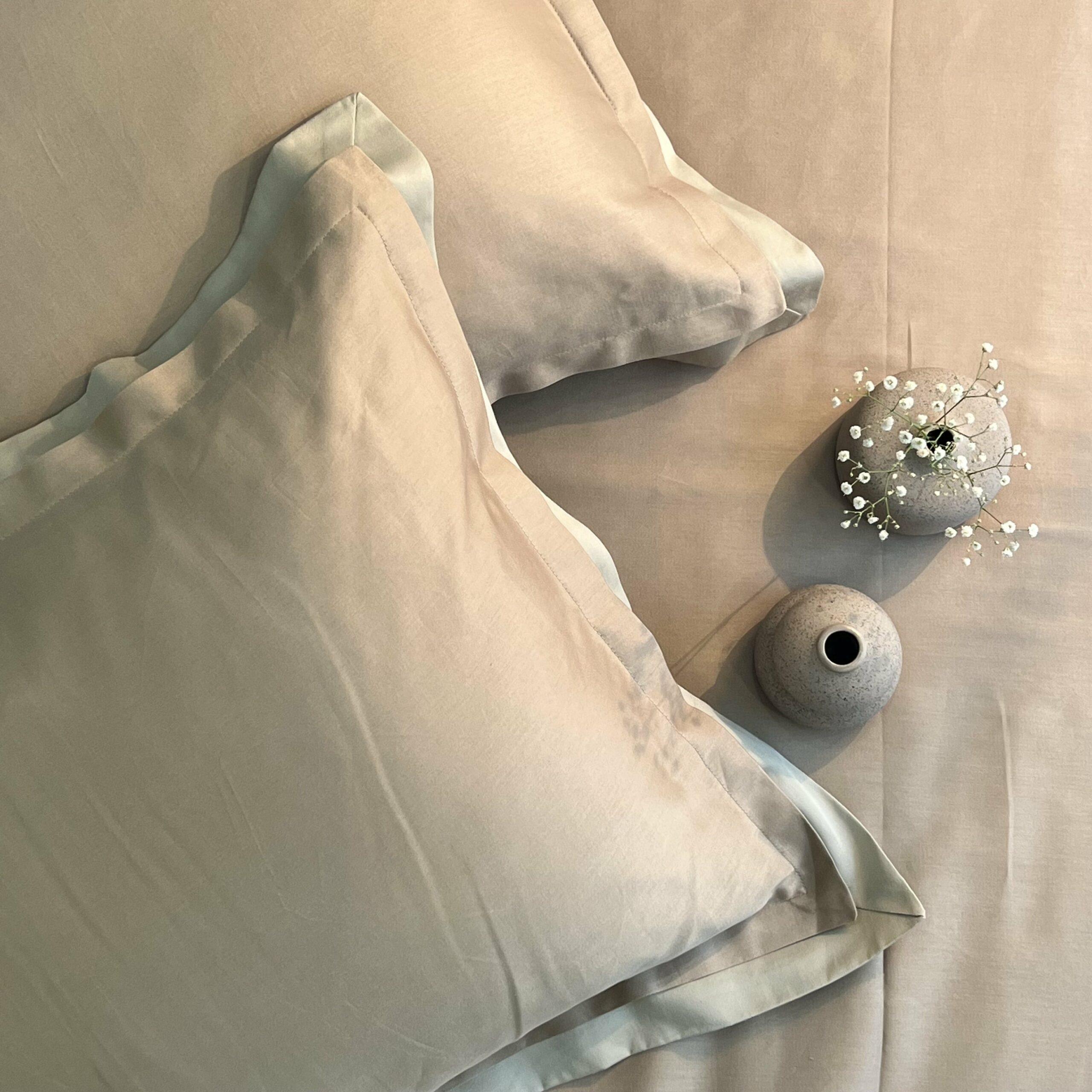 Sand Beige Duplex Pillow Covers (Set of 2)