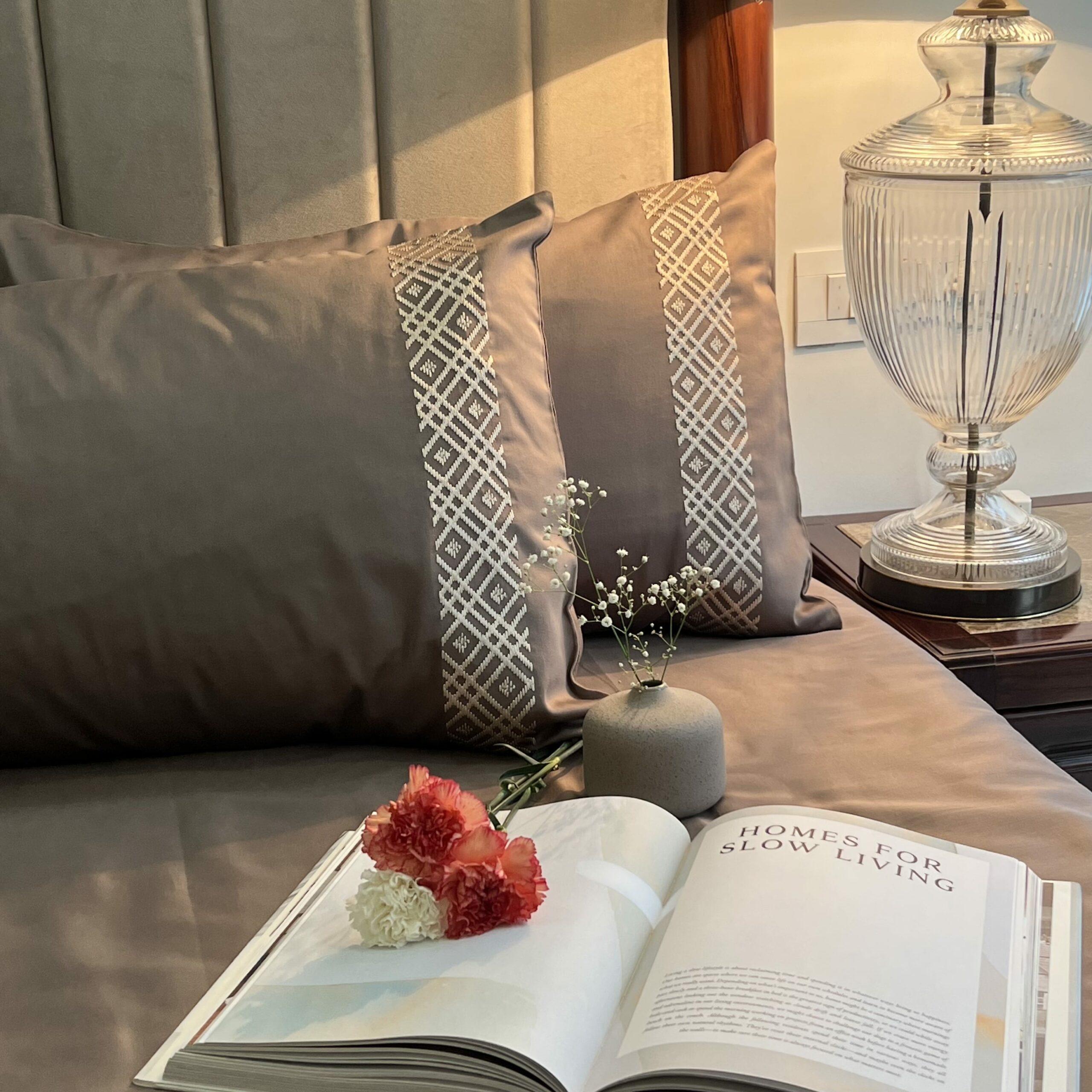 Classic Taupe Dreams Pillow Covers (Set of 2)