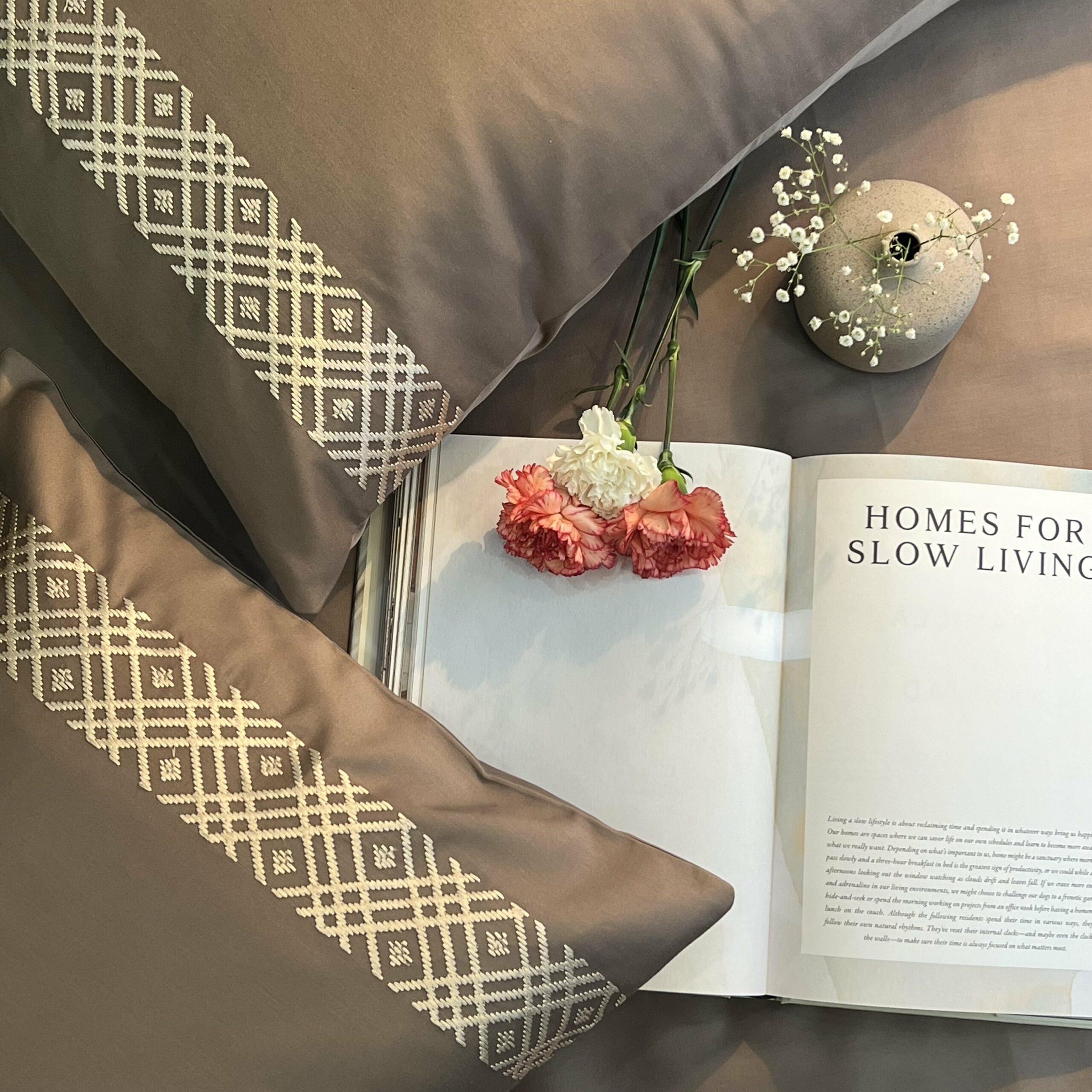 Classic Taupe Dreams Pillow Covers (Set of 2)