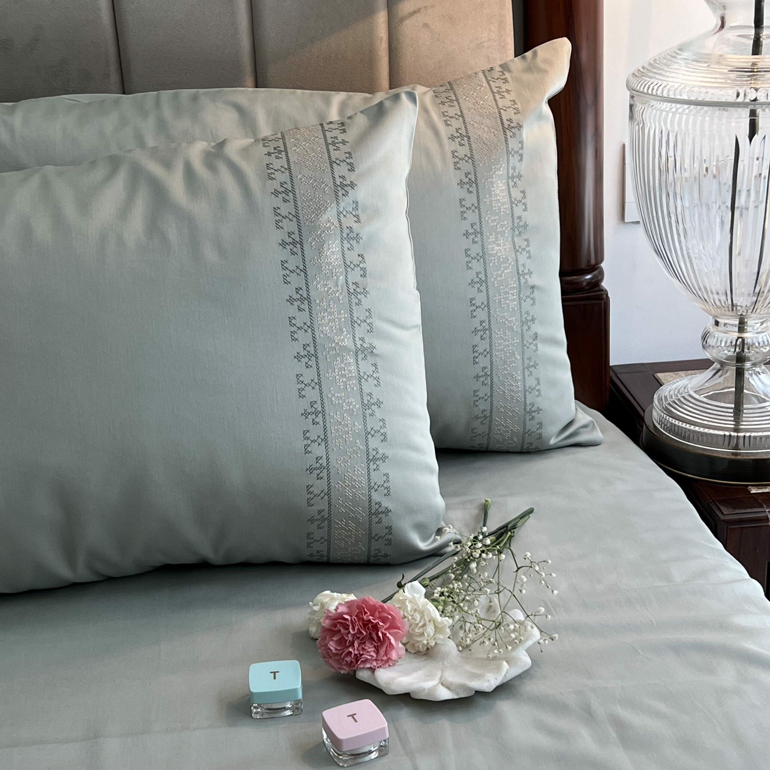 Delight Sage Green Dreams Pillow Covers (Set of 2)