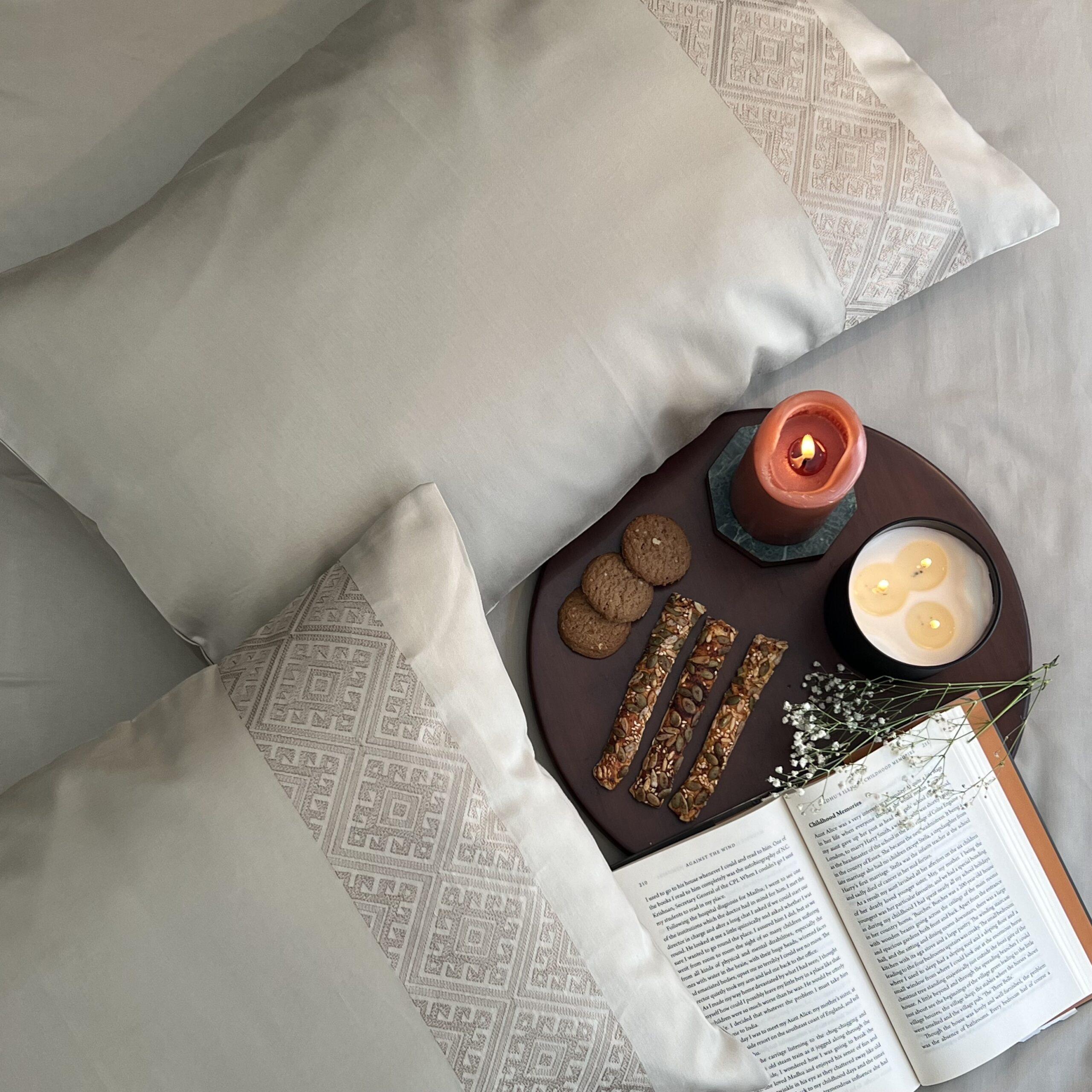 Arcane Beige Dreams Pillow Covers (Set of 2)