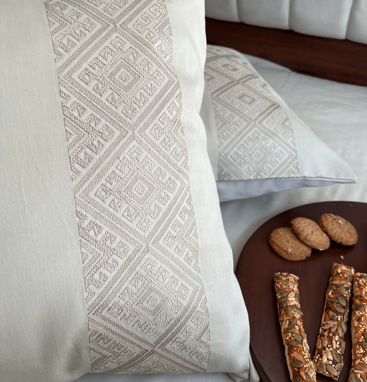 Arcane Beige Dreams Pillow Covers (Set of 2)