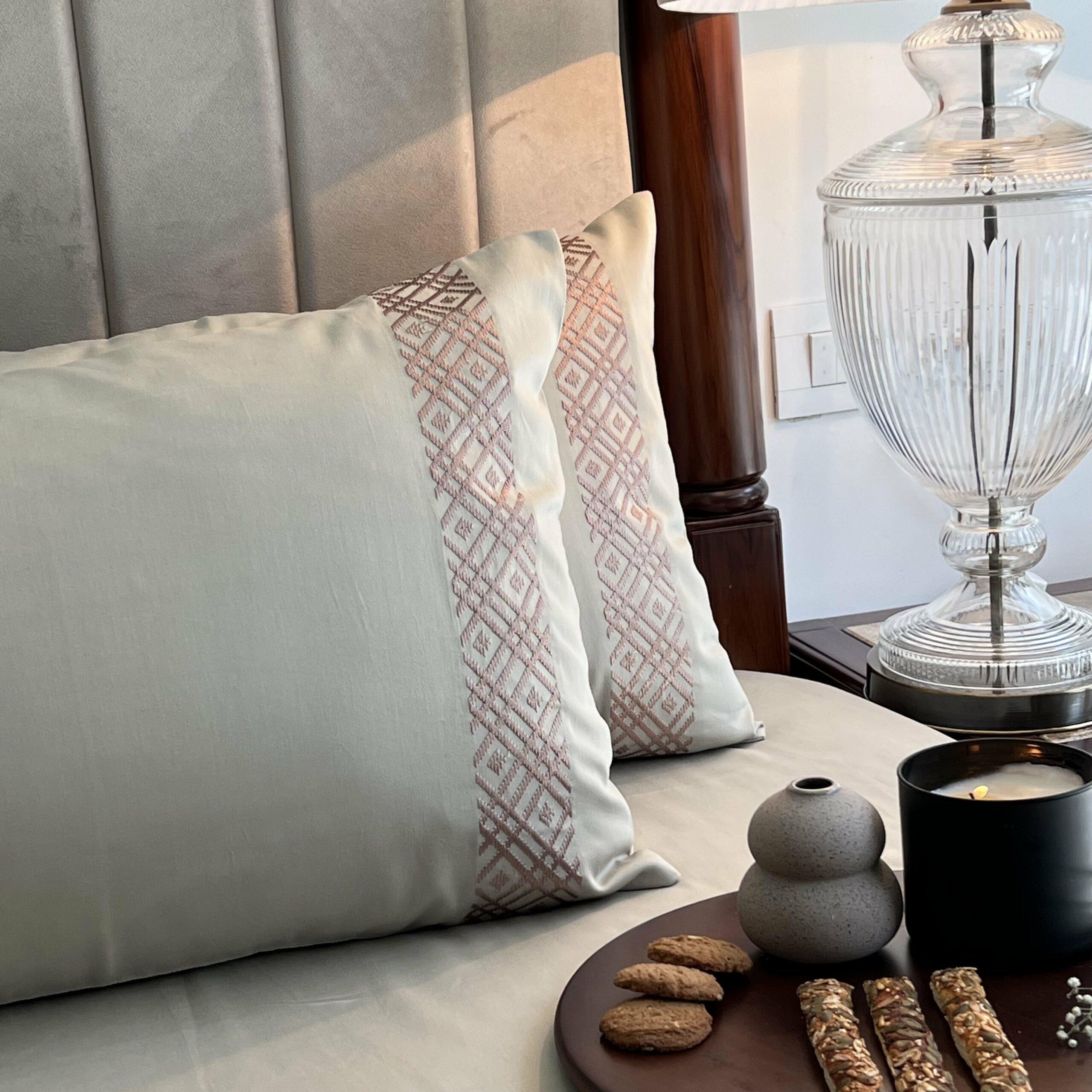 Classic Beige Dreams Pillow Covers (Set of 2)