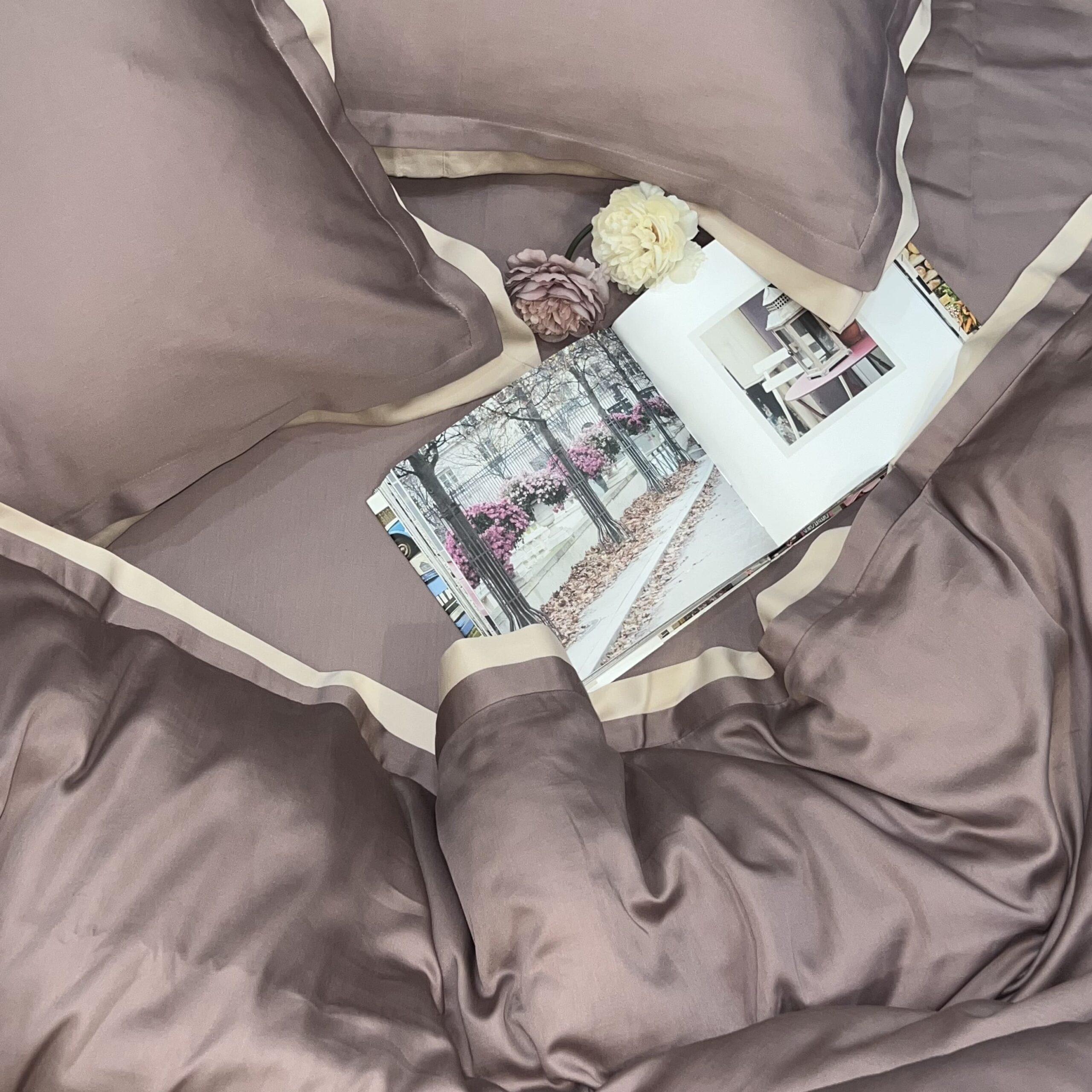 Old Rose and Buff Duplex Duvet Cover Set